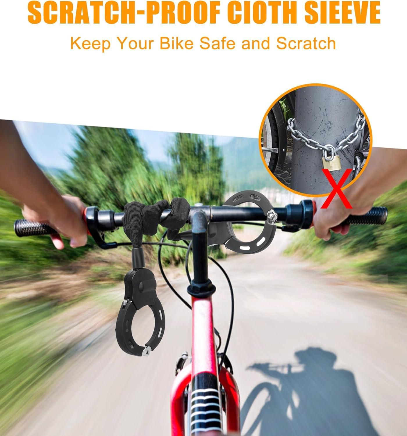 Electric Scooter Motorcycle Bike Scooter Lock With Key 60cm Chain