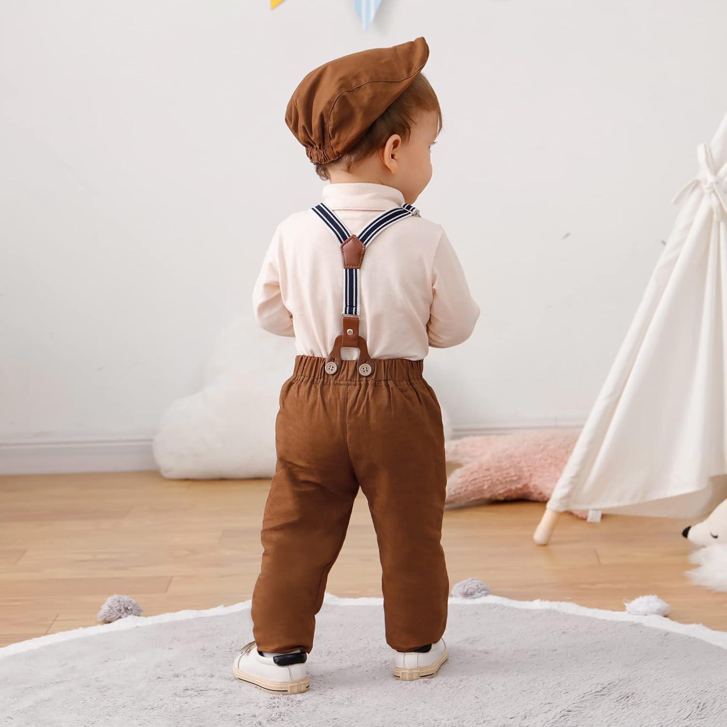 Nwada Baby Pojkar Gentleman Set Fu00f6r Barn Dop Klu00e4der Kostym Fu00f6r Nwada Baby Pojkar Gentleman Set Fu00f6r Barn Dop Klu00e4der Kostym Fu00f6r