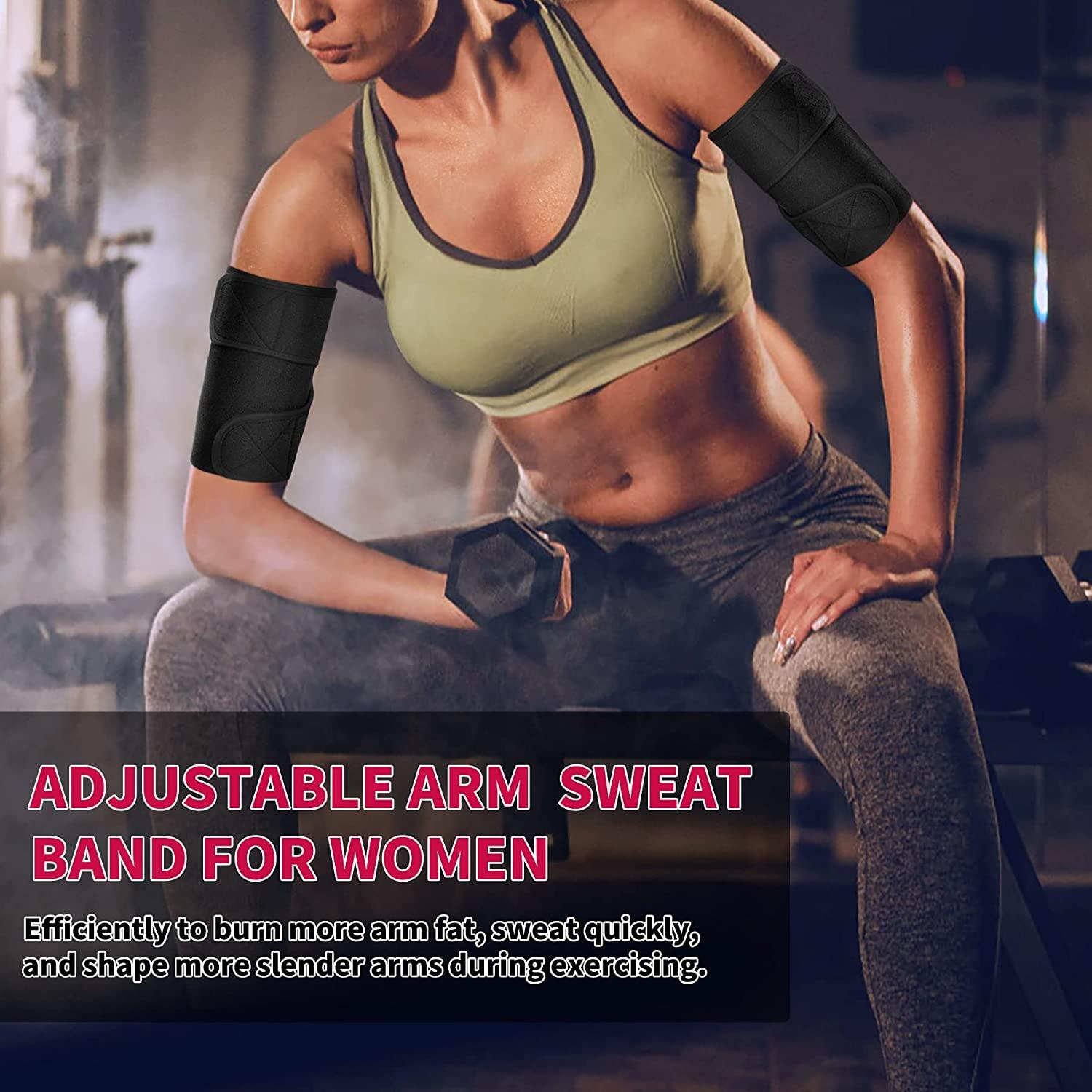Neoprene Arm Trimmers Sauna Sweat Band for Women Men Weight Loss