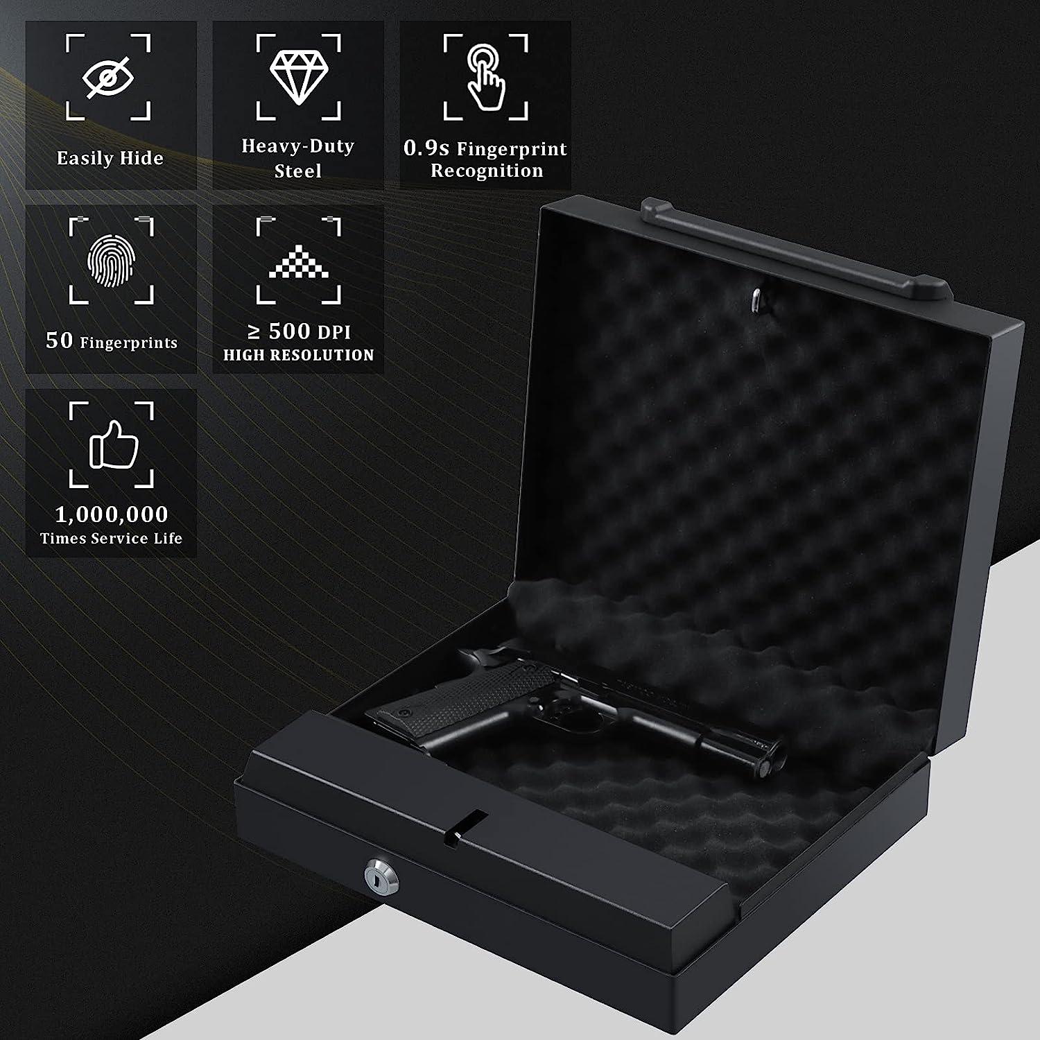 Dalmbox Gun Safe for Pistols, California DOJ Certified Quick Access
