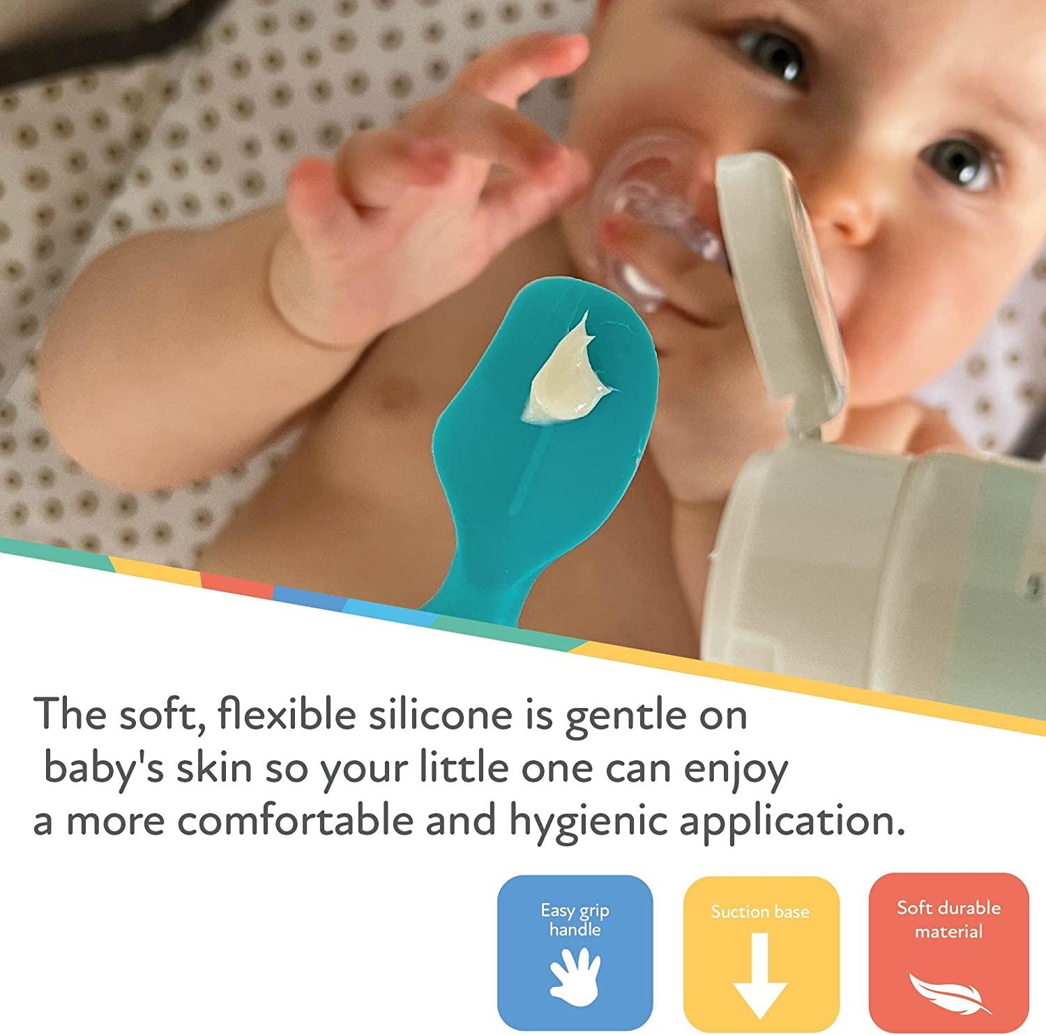 Dr. Talbot's Diaper Cream Soft Silicone Brush with Suction Base