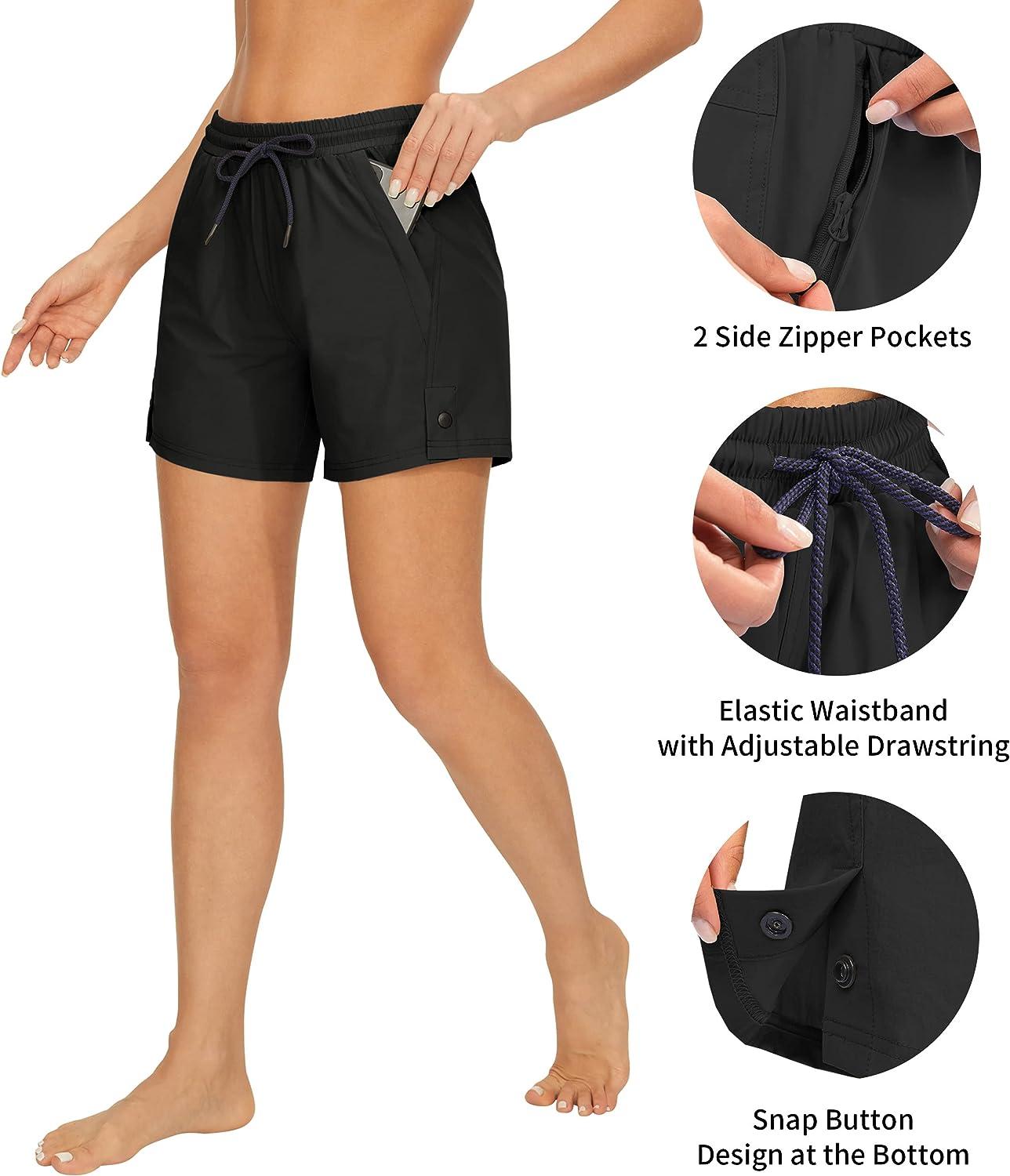 Womens Shorts Drawstring Golf Shorts AFITNE Women's Hiking Shorts