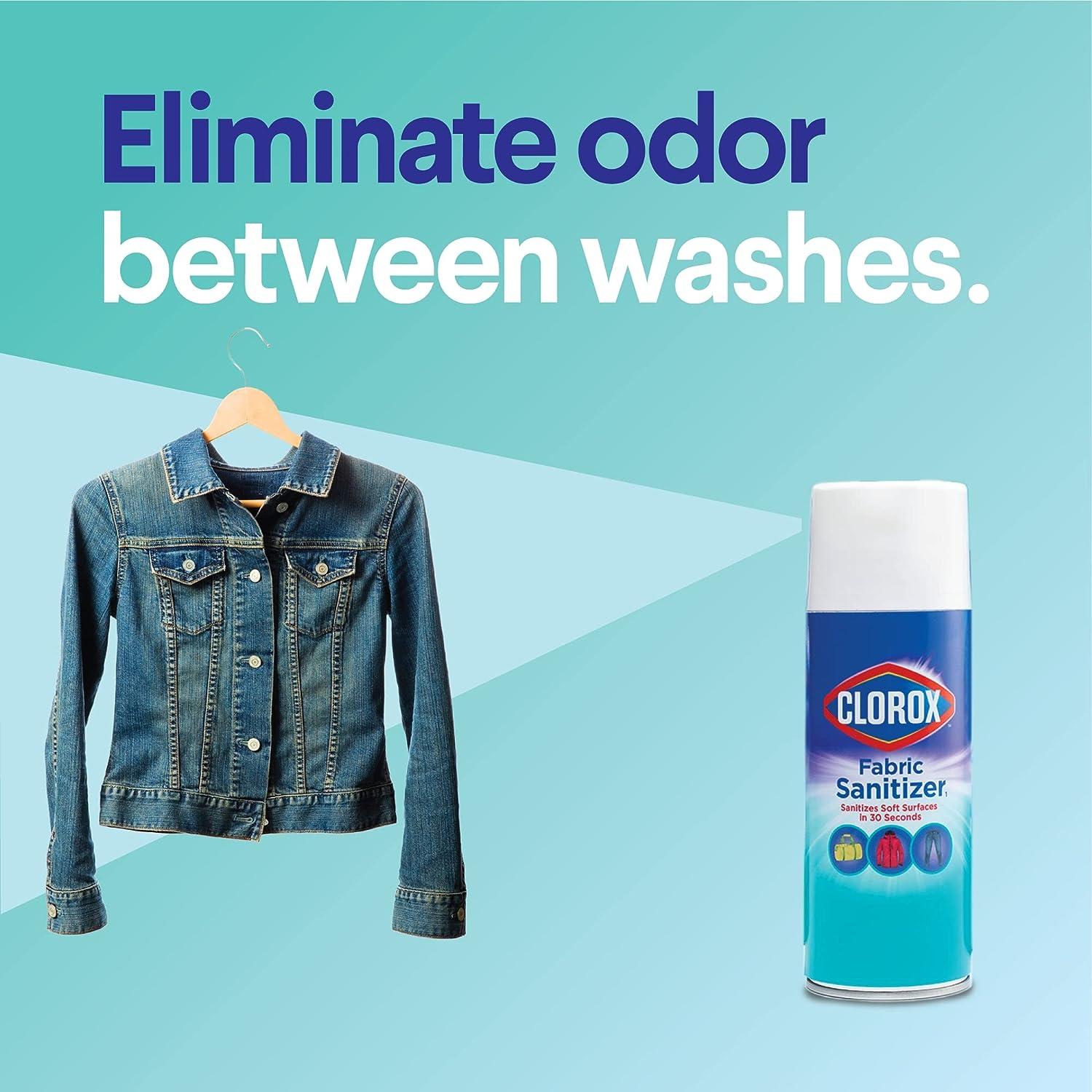 Clorox Fabric Sanitizer Aerosol Spray Lavender Scent 14 Ounces
