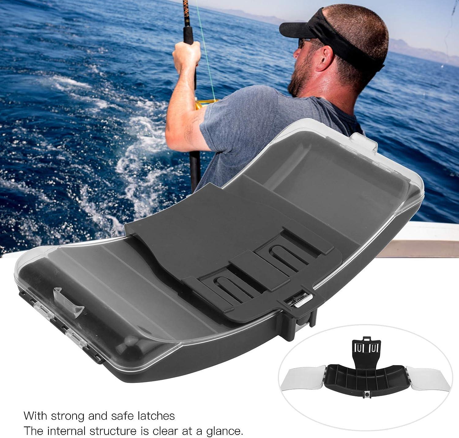 VGEBY Fishing Box, Portable Waist Fishing Box with Belt Plastic