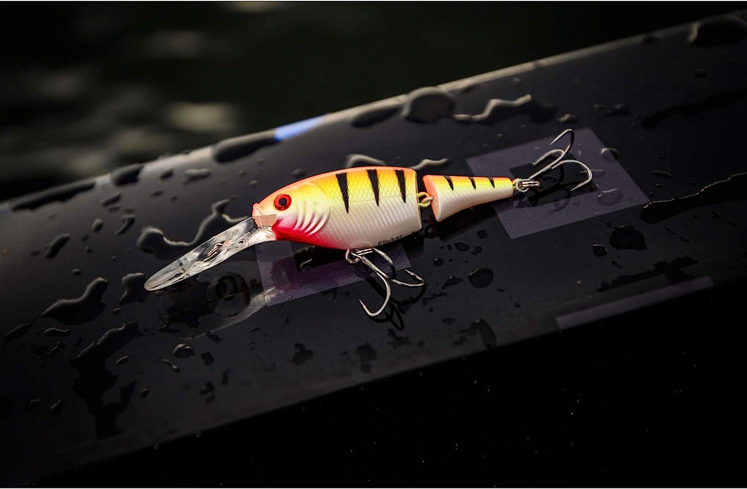 Berkley Flicker Shad Jointed Fishing Hard Bait 2 3/4in - 1/3 oz Firetail  Red Tail