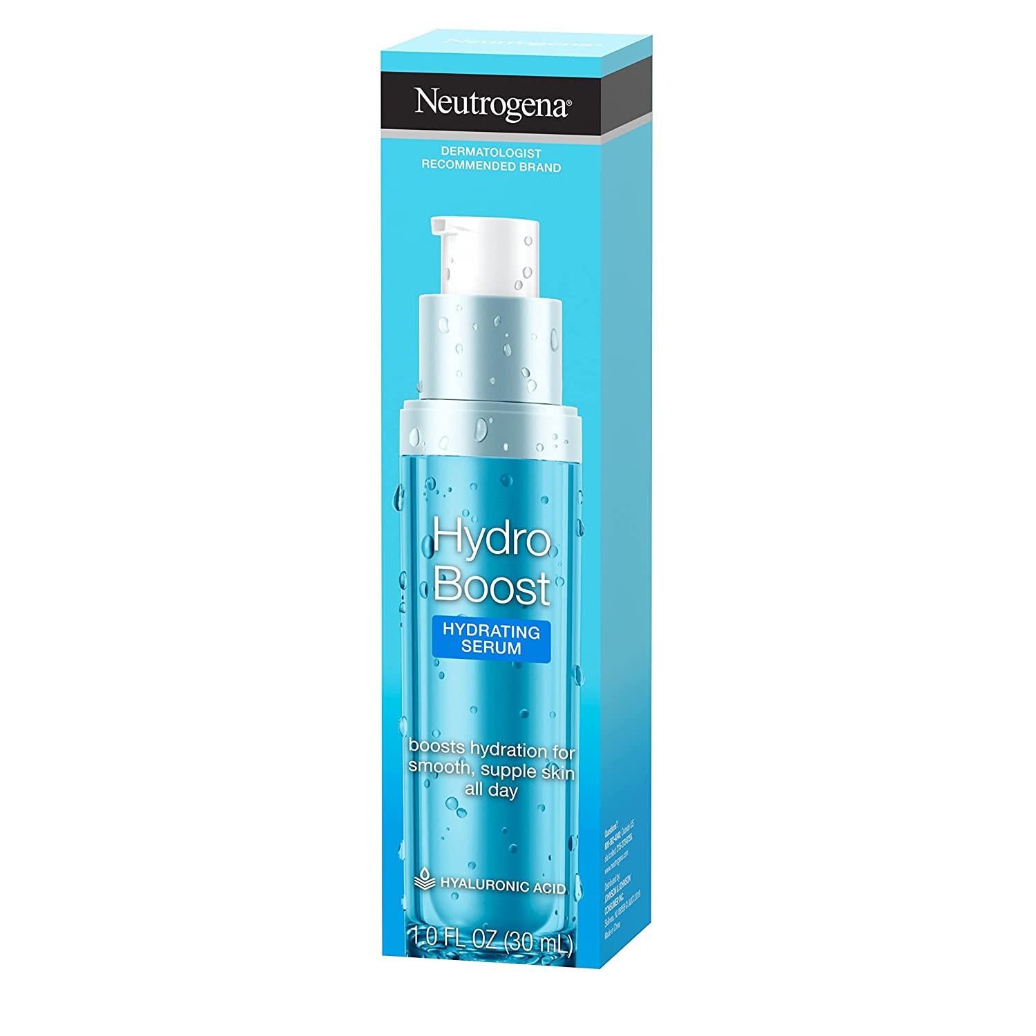 Neutrogena Hydro Boost Hyaluronic Acid Face Serum 1 Oz Hydrating
