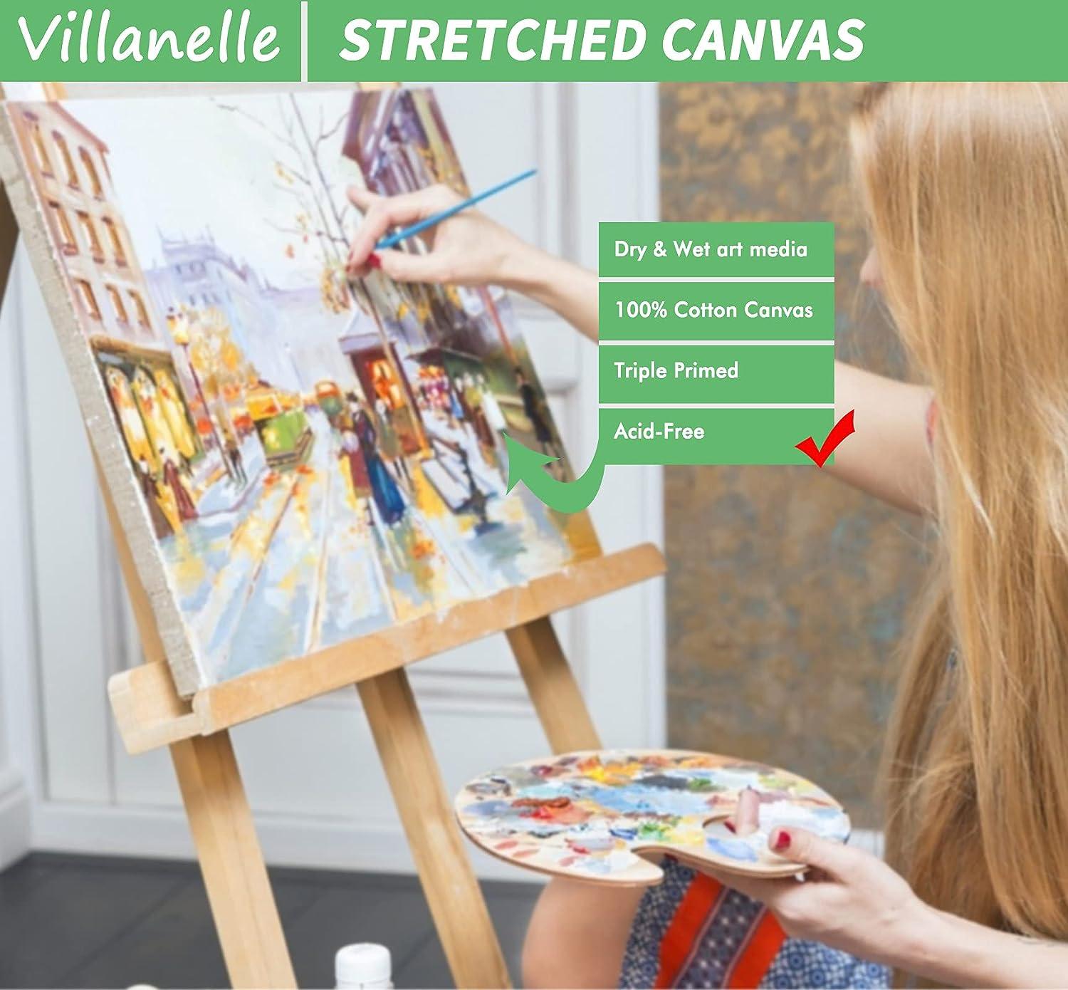 Canvas Panels Canvas Boards for Painting (8x10 Canvases - 20 pcs