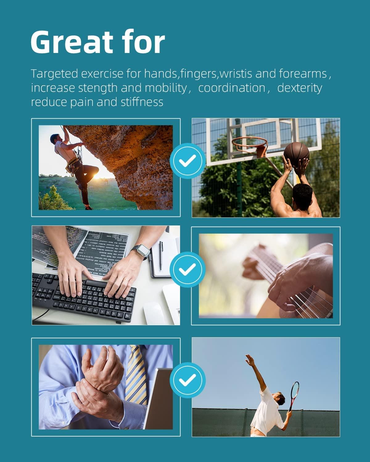 Adjustable Wrist Strap Stress Ball for Hand Therapy Ideal for Adults