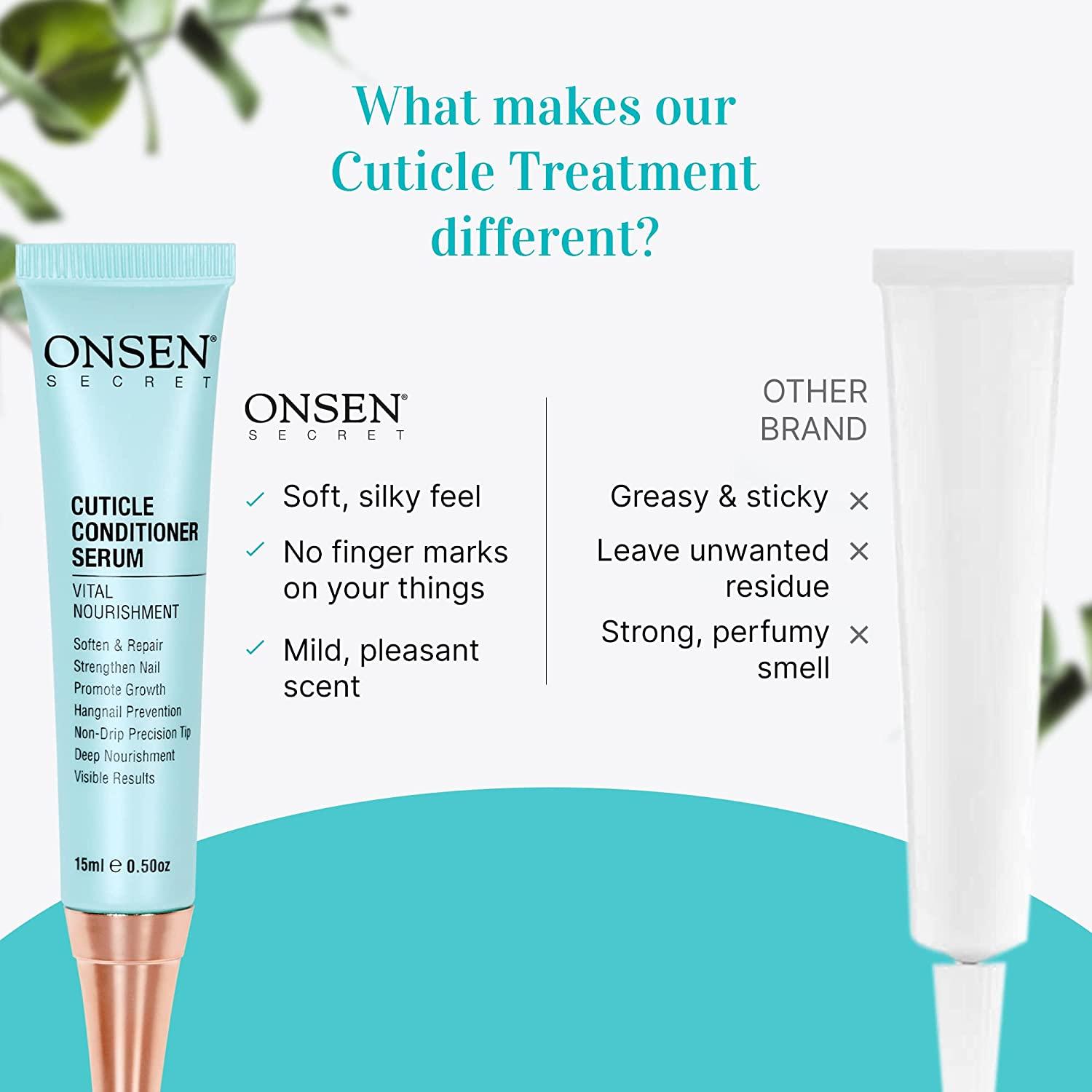 Onsen Cuticle Cream, Cuticle Oil in Deep Action Japanese Natural