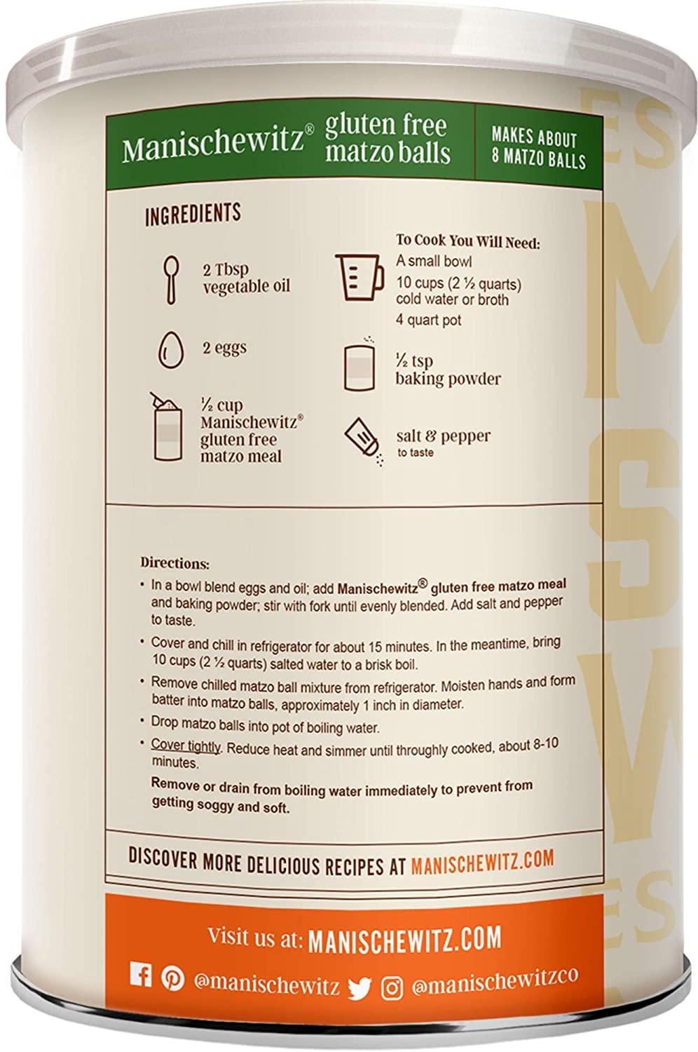 Manischewitz Gluten Free Matzo Meal, 15 Ounce