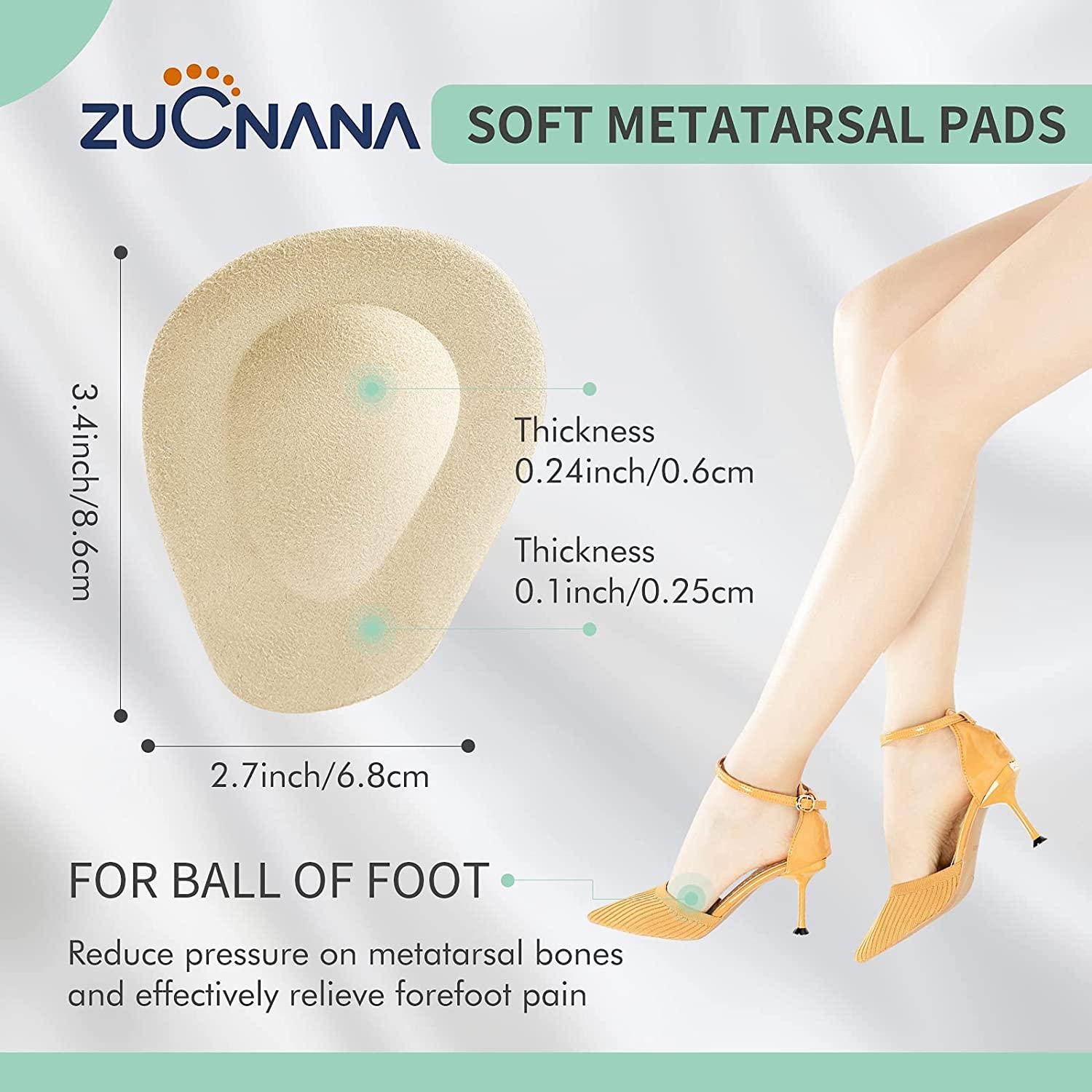 (12 Pieces)Metatarsal Pads for Women Reusable Ball of Foot Cushions