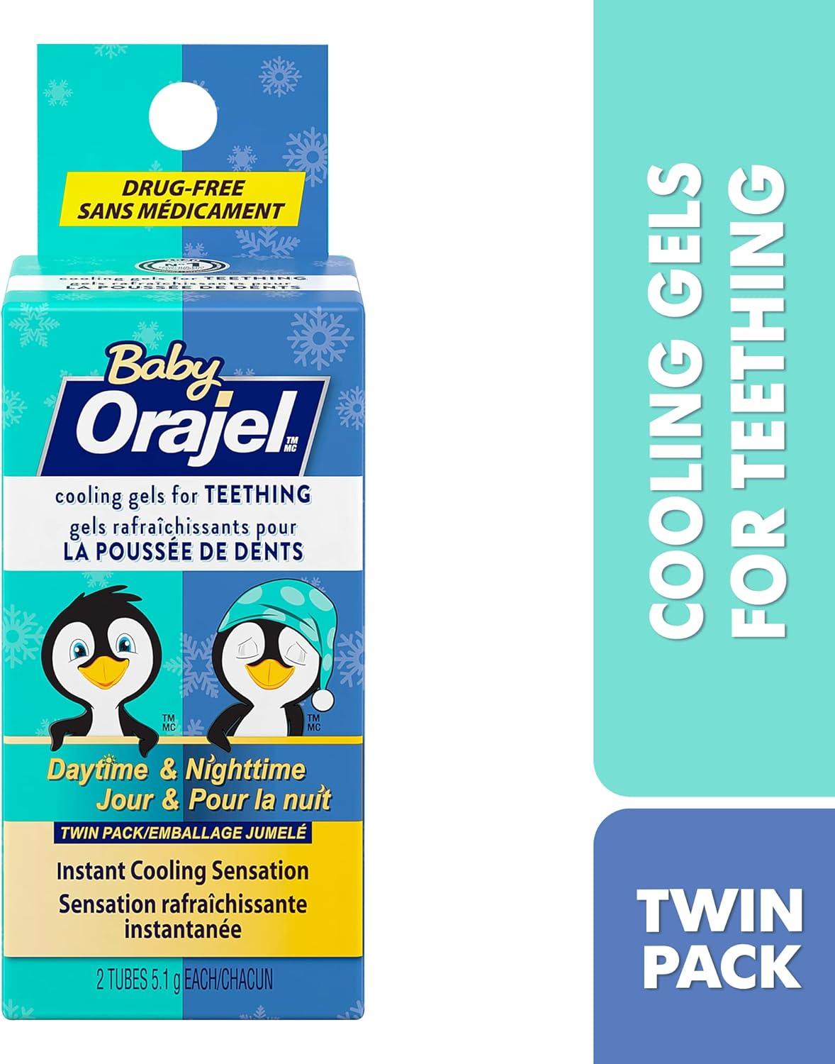 Baby Orajel Daytime and Nighttime Drug-Free Cooling Gels for