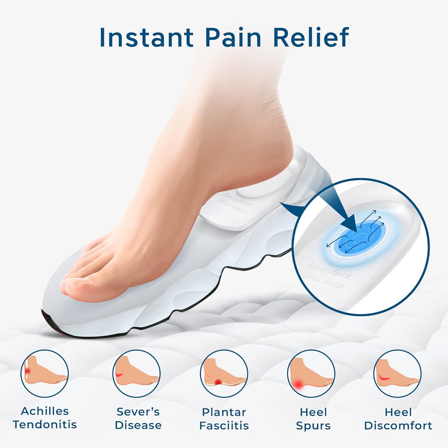 Buy Frido Orthopedic Heel Pads for Heel Pain Relief, Heel Insole for Extra  Cushioning and Comfort, Slim Designed Heel Cushions for Shock Absorption,  Plantar Fasciitis Support, Heel Aggravation & Spur Relief Heel