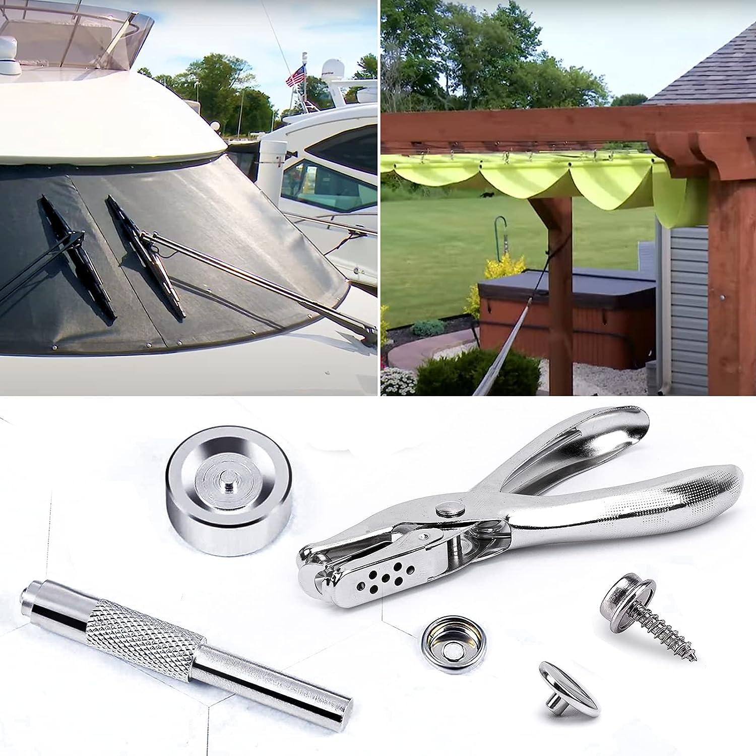 Canvas Snap Kit,marine Grade Stainless Steel Snaps,screw Snaps,boat Cover  Snaps,carpet Snap Kit Wit