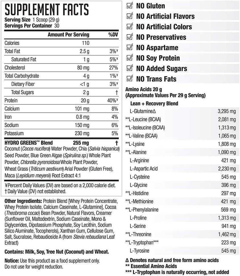 NDS Nutrition Amplify Smoothie Premium Whey Protein Powder Shake with