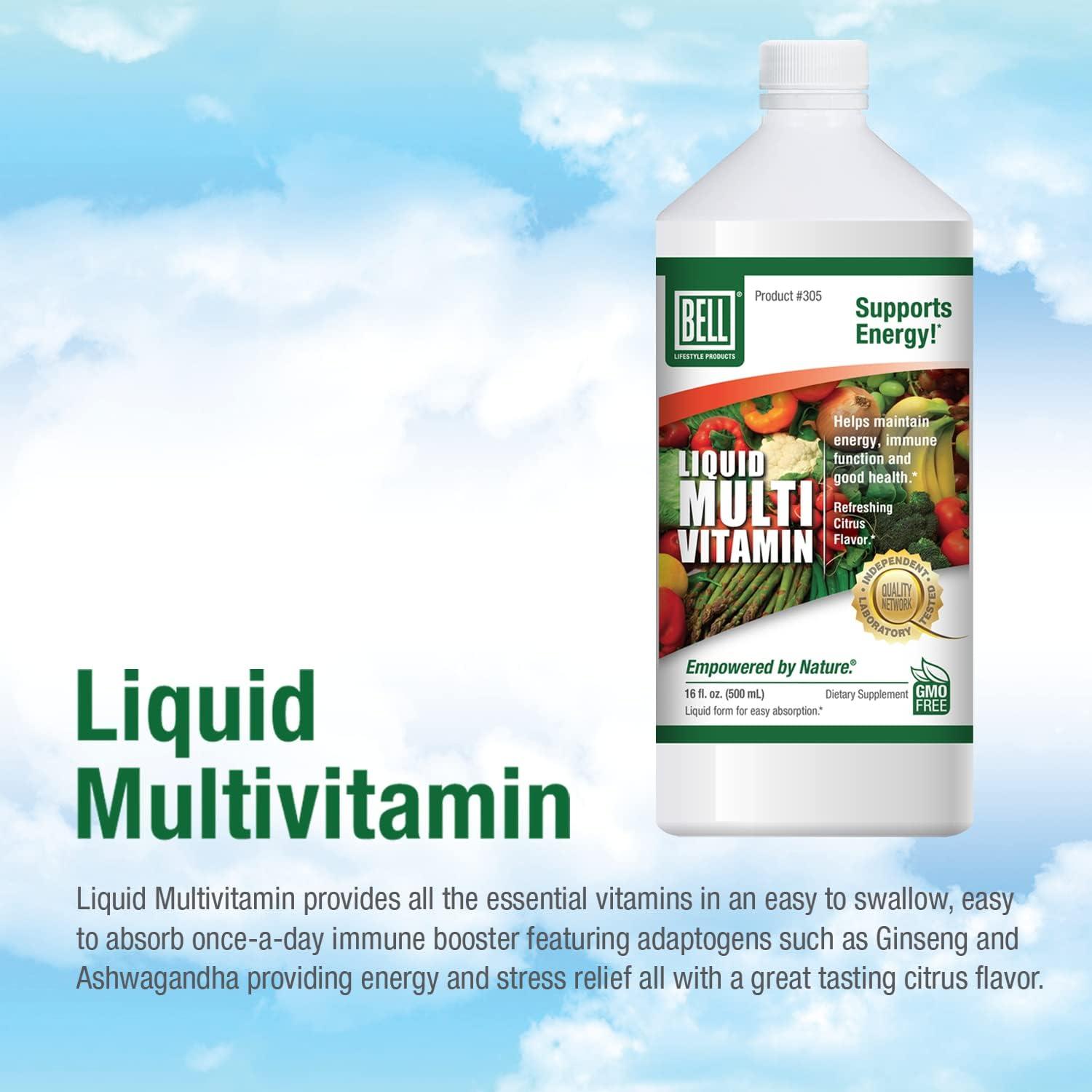 Premium Bell Liquid Multivitamins for Women and Men Easy Absorption