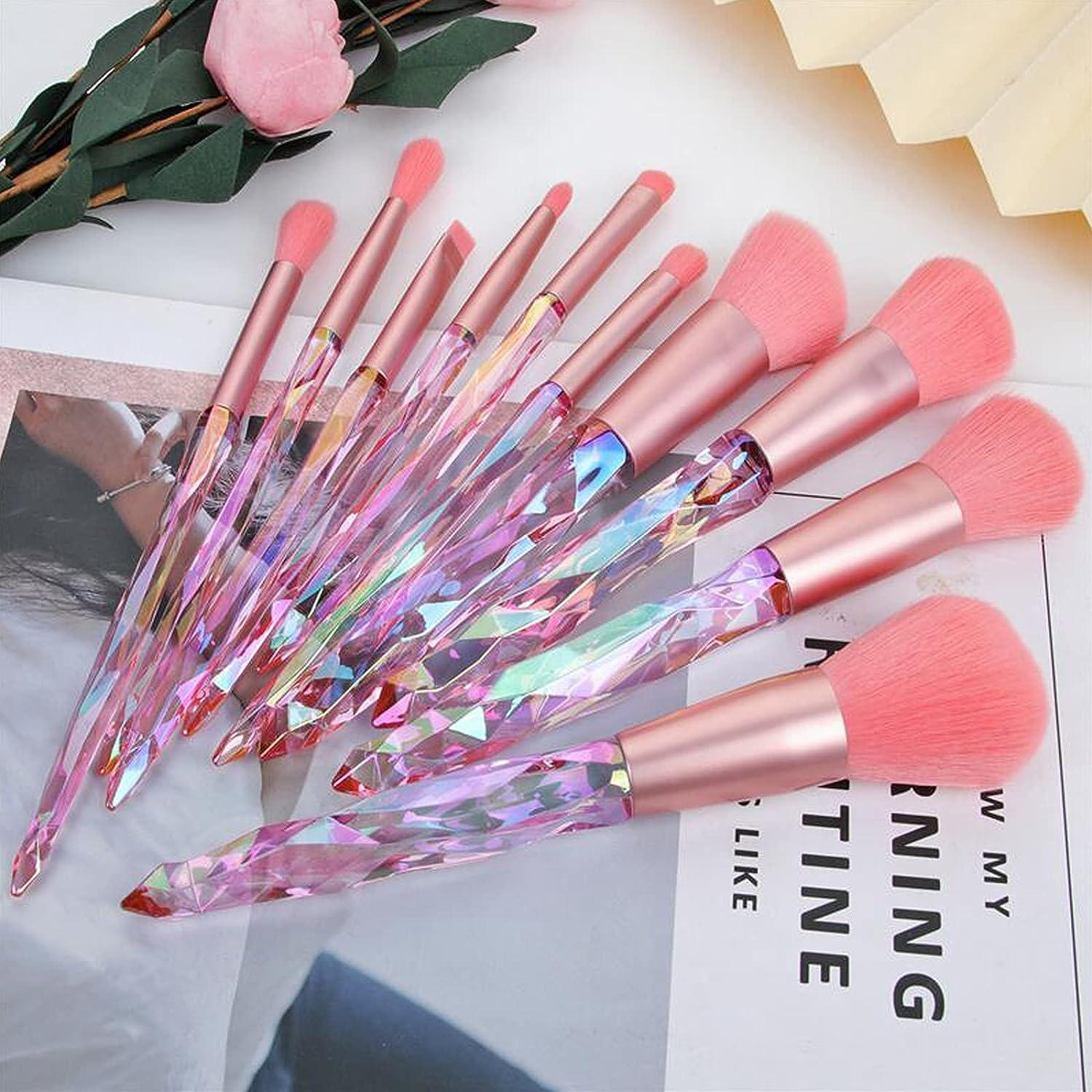 Professional Makeup Brushes 15 Pcs Makeup Brush Set Pink Soft Synthetic  Hairs & Durable Handle for Eyeshadow, Eyebrow, Eyeliner, Blending for Face  