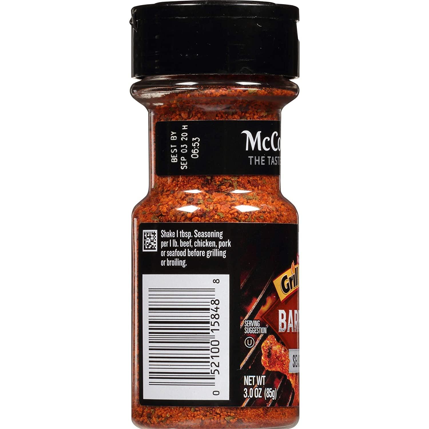 McCormick Grill Mates Barbecue Seasoning 3oz Jar