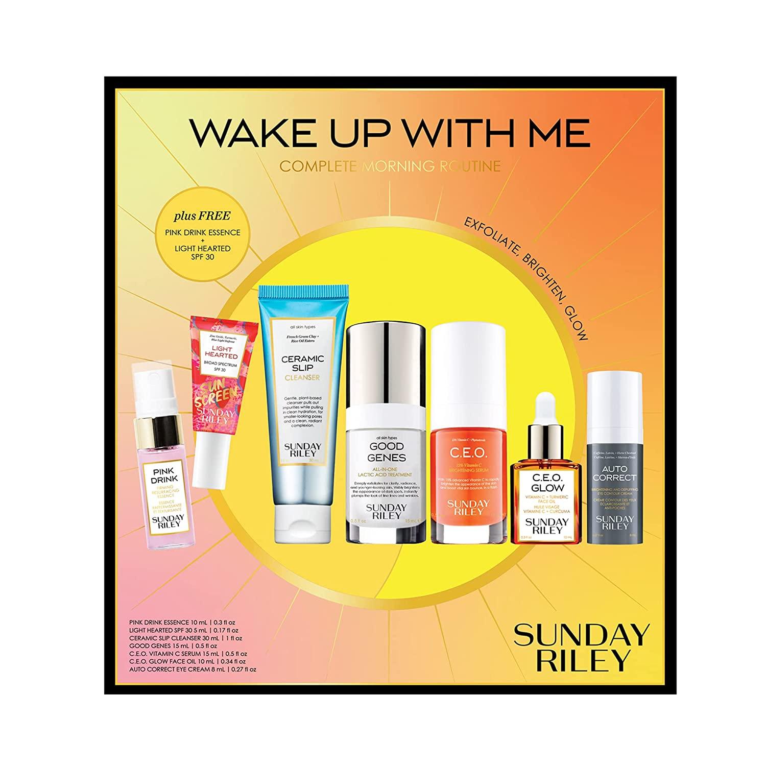 Sunday Riley Wake Up With Me Complete Brightening Morning Skincare