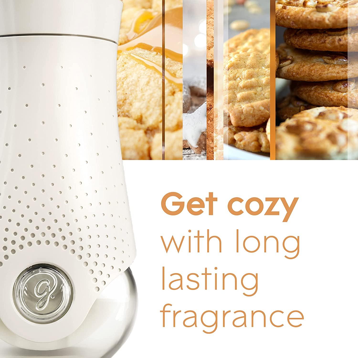 Glade PlugIns Cookie Caramel Rush Air Freshener Starter Kit with Vanilla Refills 0.67 Fl Oz