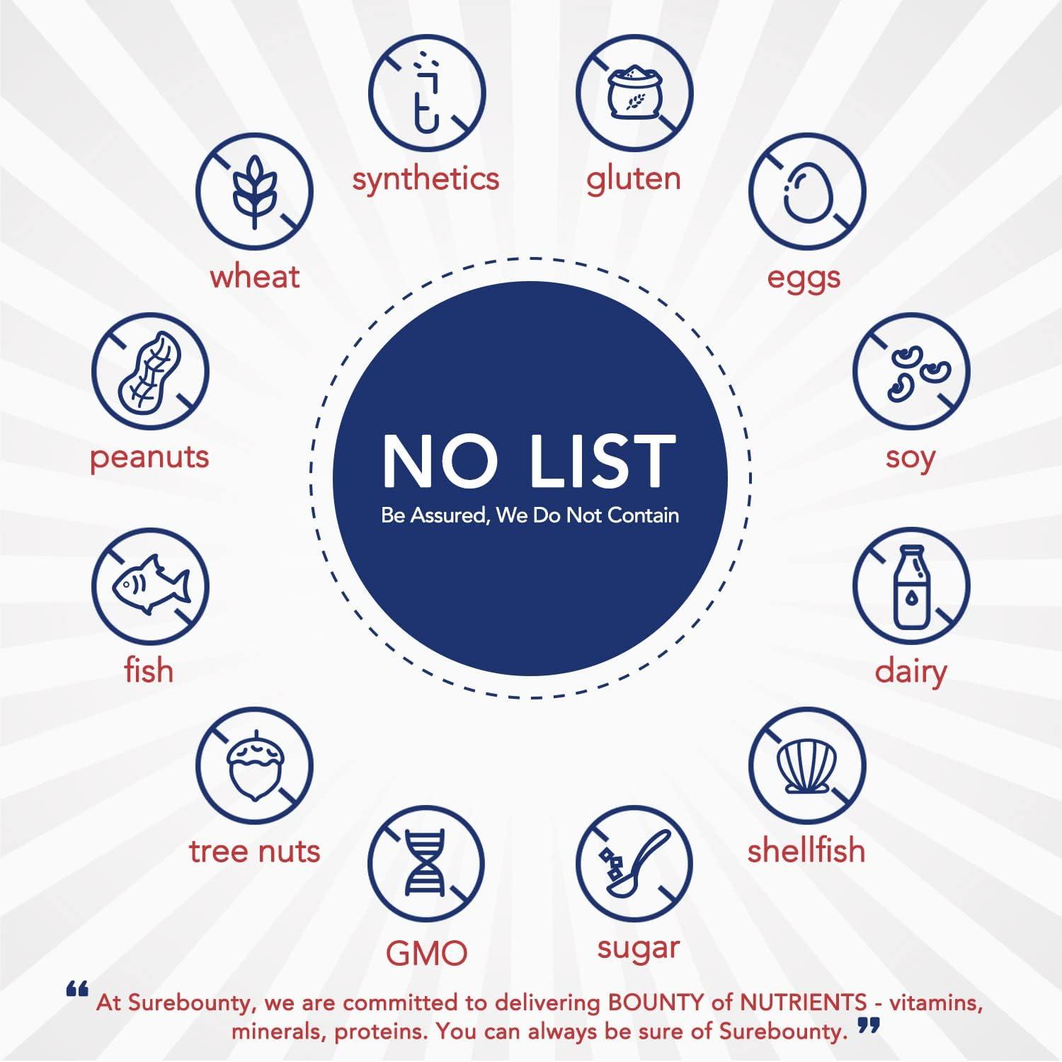 Surebounty Probiotic 200 Billion CFU for Men & Women Prebiotics