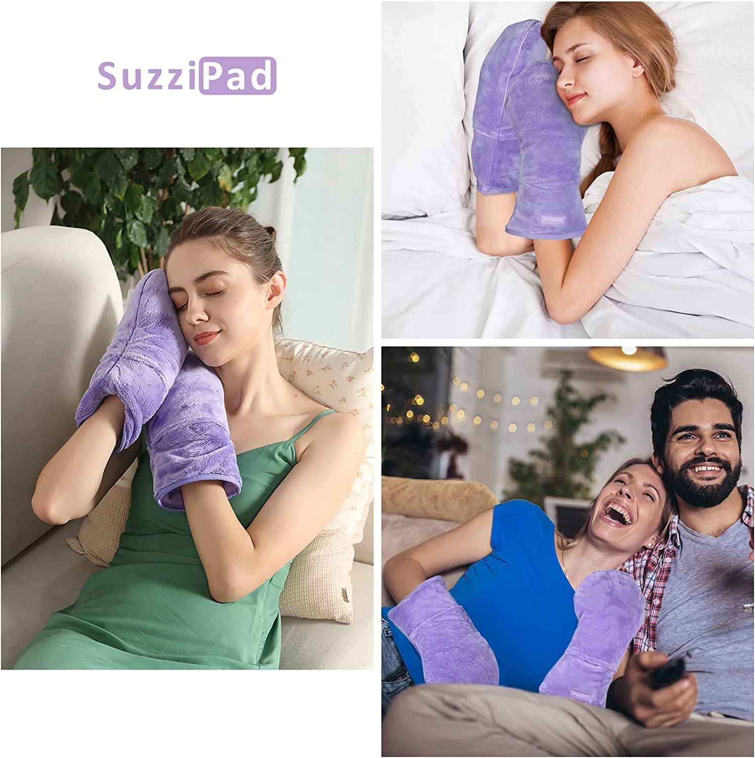 SuzziPad Microwavable Arthritis Gloves with Eyes Mask, Heated Gloves