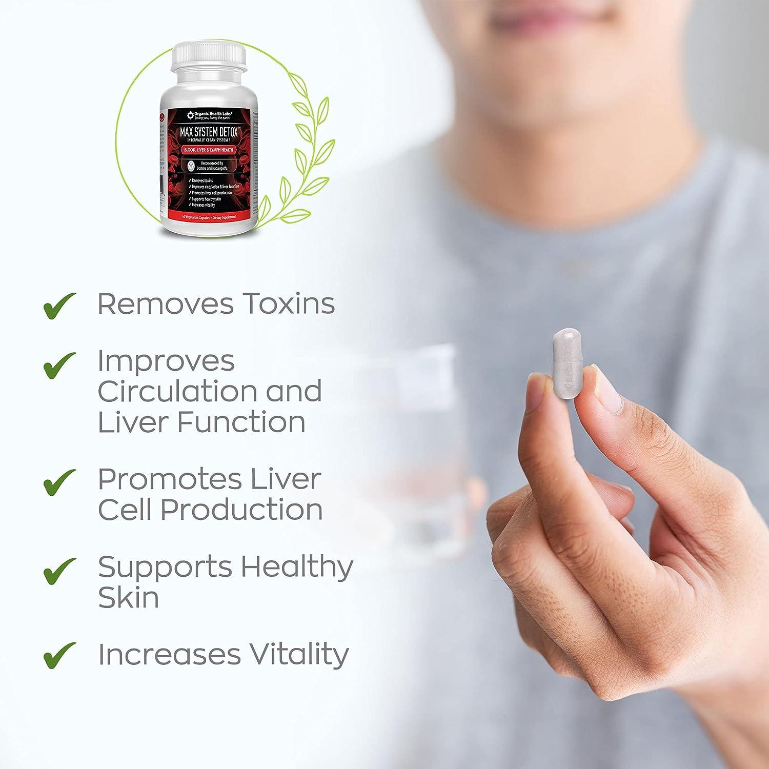 Max System Detox Natural Liver Cleanse Formula to Support Immune and