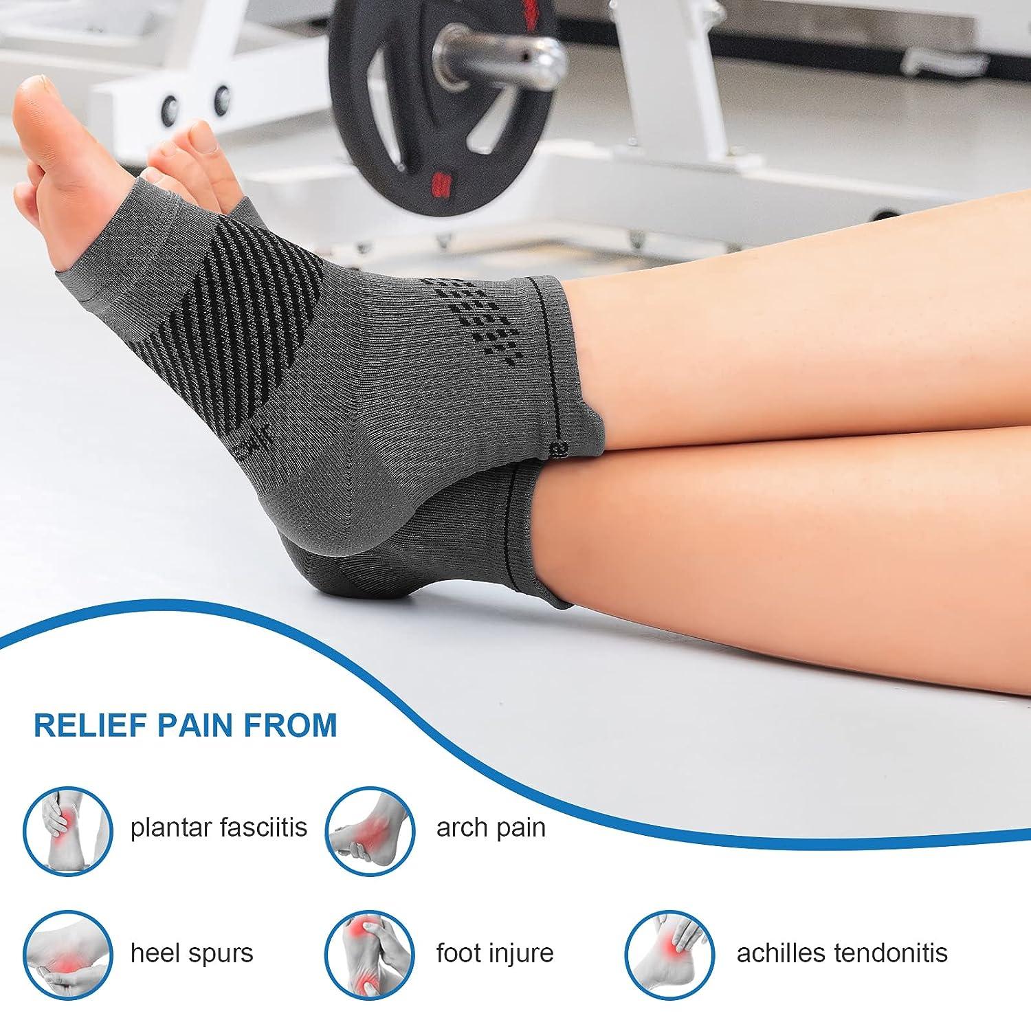 Amazon.com: NEWZILL Plantar Fasciitis Socks with Arch Support, BEST 24/7  Foot Care Compression Sleeve, Eases Swelling & Heel Spurs, Ankle Brace  Support, Increases Circulation, Relieve Pain Fast (L/XL, Black) : Health &
