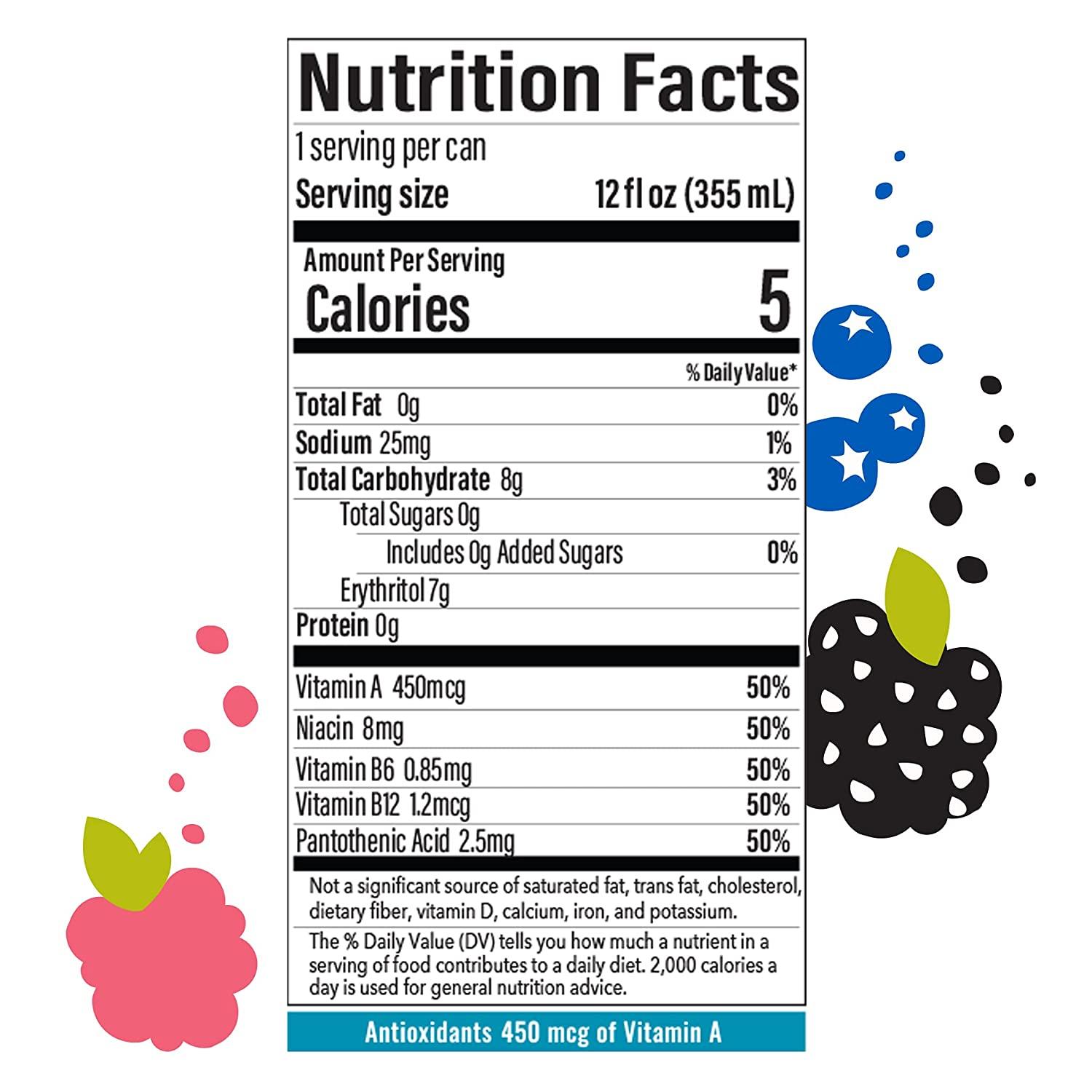 BUBBL'R Triple Berry Breez'r Antioxidant Sparkling Water Natural