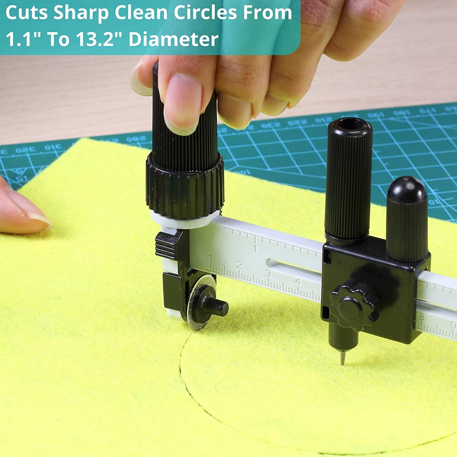 Compass Circle Cutter, Fabric Circle Cutter for Paper Crafts, Circular  Cutter, Cutting Compass, Circle Cutter , Circle Cutting Tool 