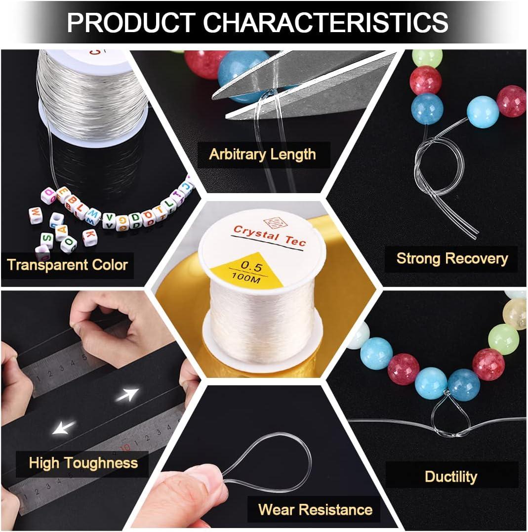 100m Strong Elastic Crystal Beading Thread Cord Jewelry Making