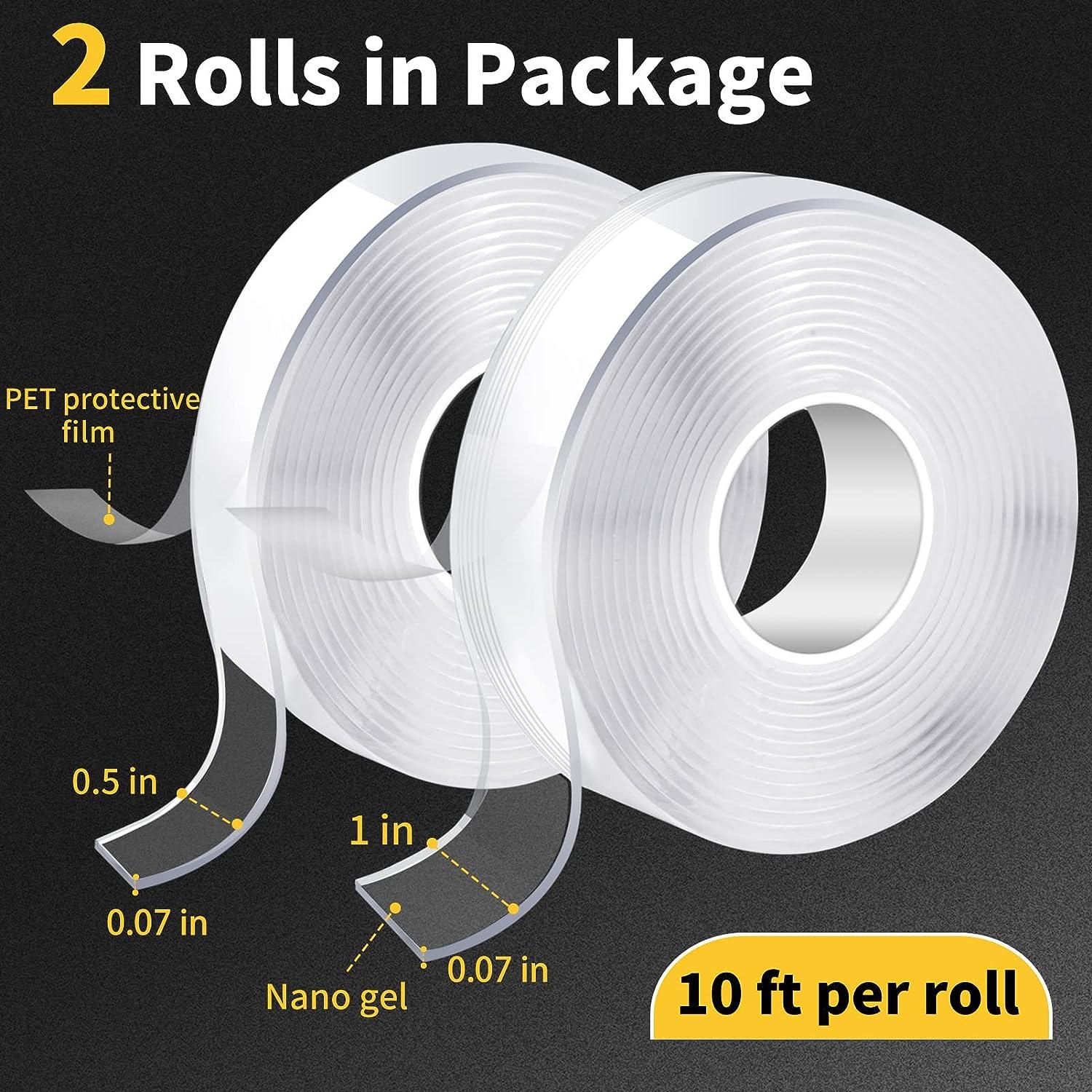  NUOBESTY 30 Rolls Double-Sided Dispensing Removable