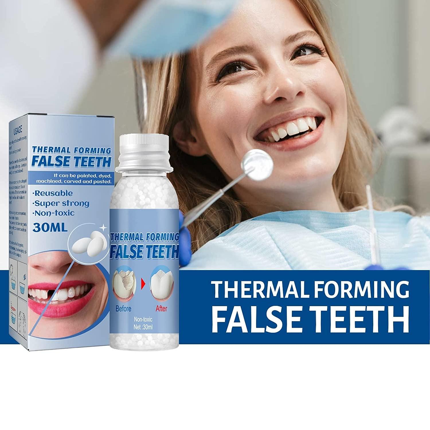 Moldable False Teeth. 