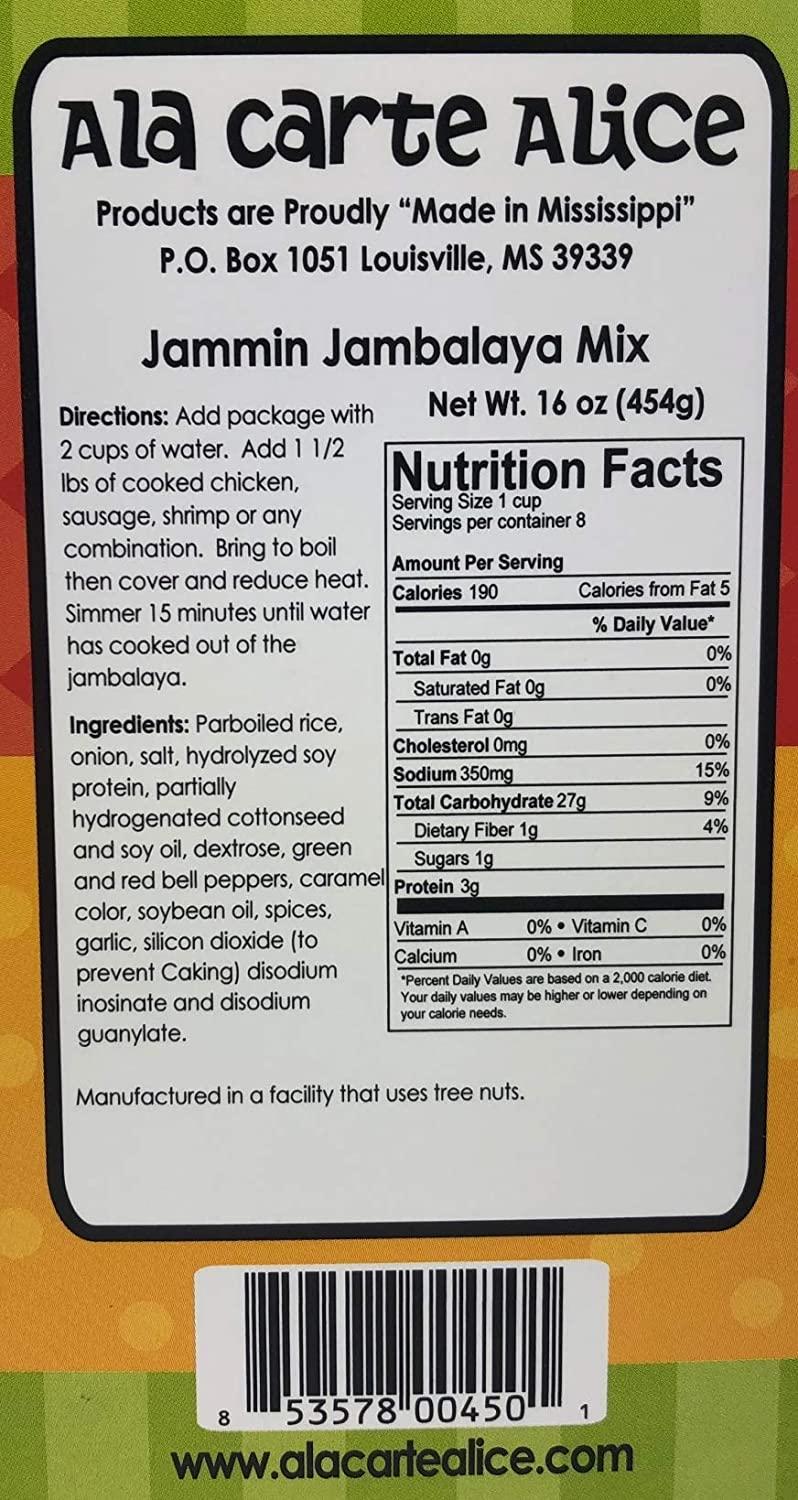 Ala Carte Alice Jammin Jambalaya Soup Mix, 9 Ounce