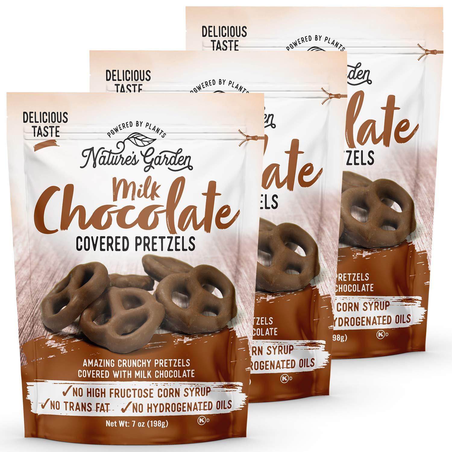 Nature's Garden Milk Chocolate Covered Pretzels No Trans Fat, Indulgent