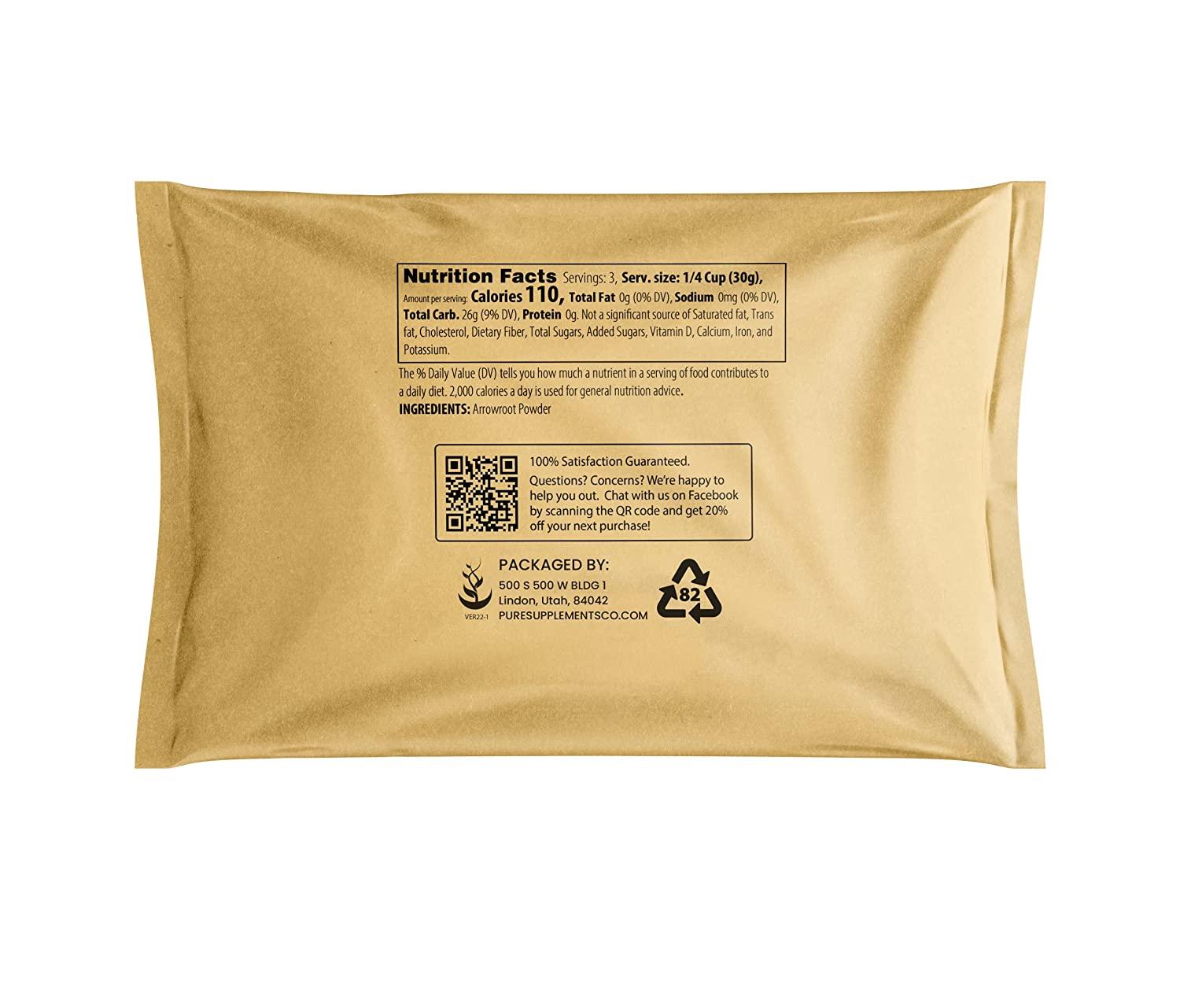 4 oz Arrowroot Powder Pure Original Ingredient, Corn Starch