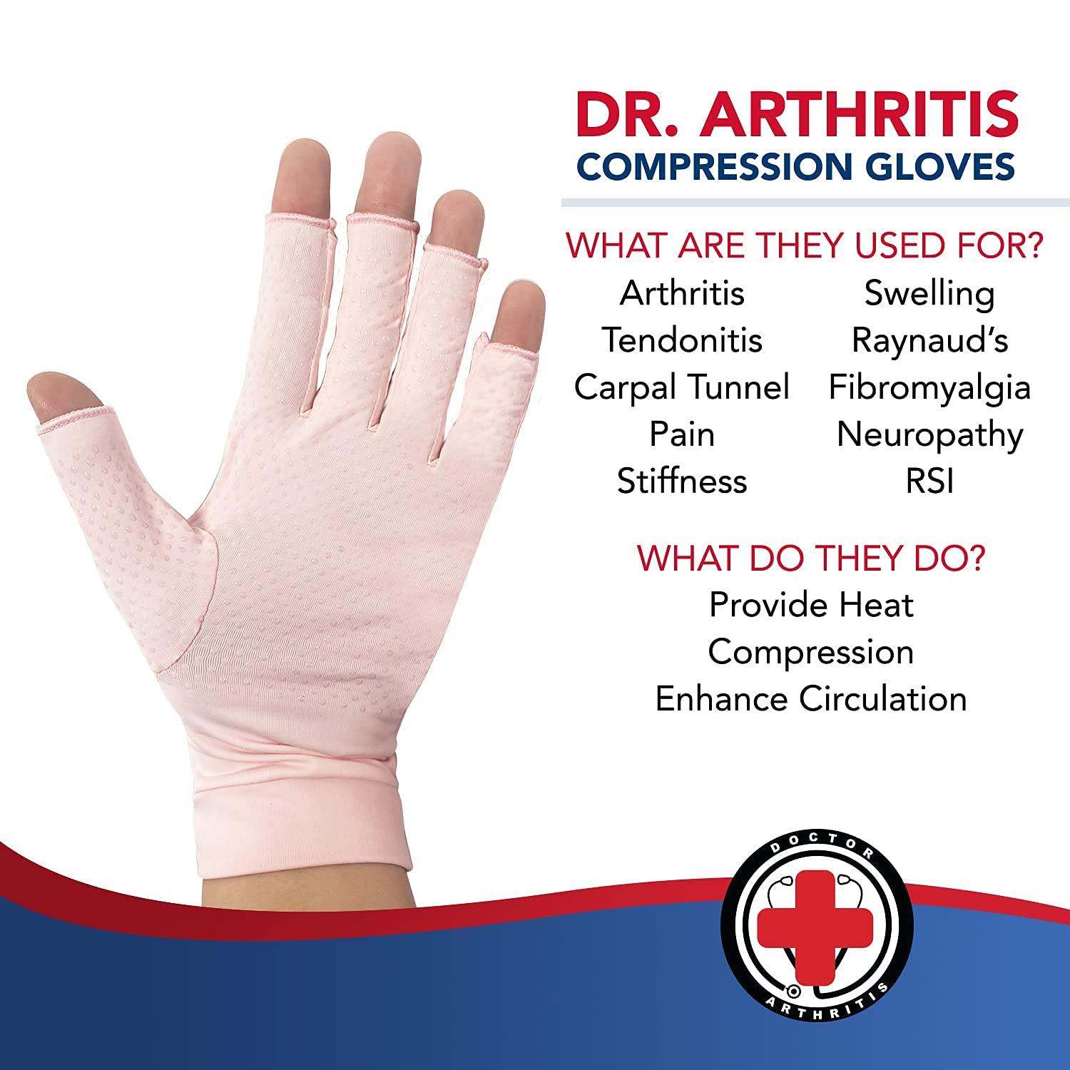 Copper Compression Gloves Full Length for Arthritis - Dr. Arthritis
