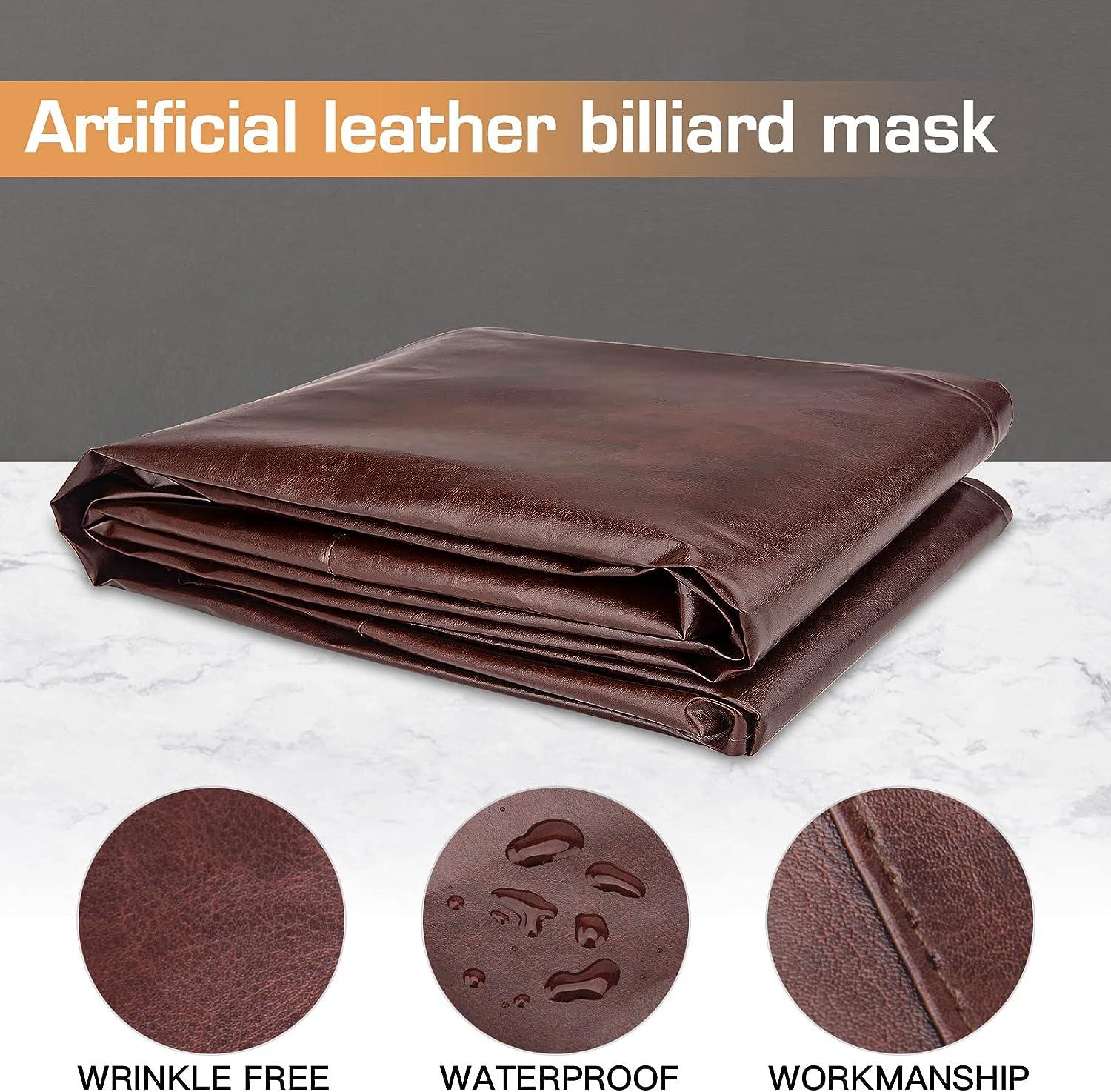 Pool Table Cover 8FT Heavy Duty Leatherette Billiard Pool Table