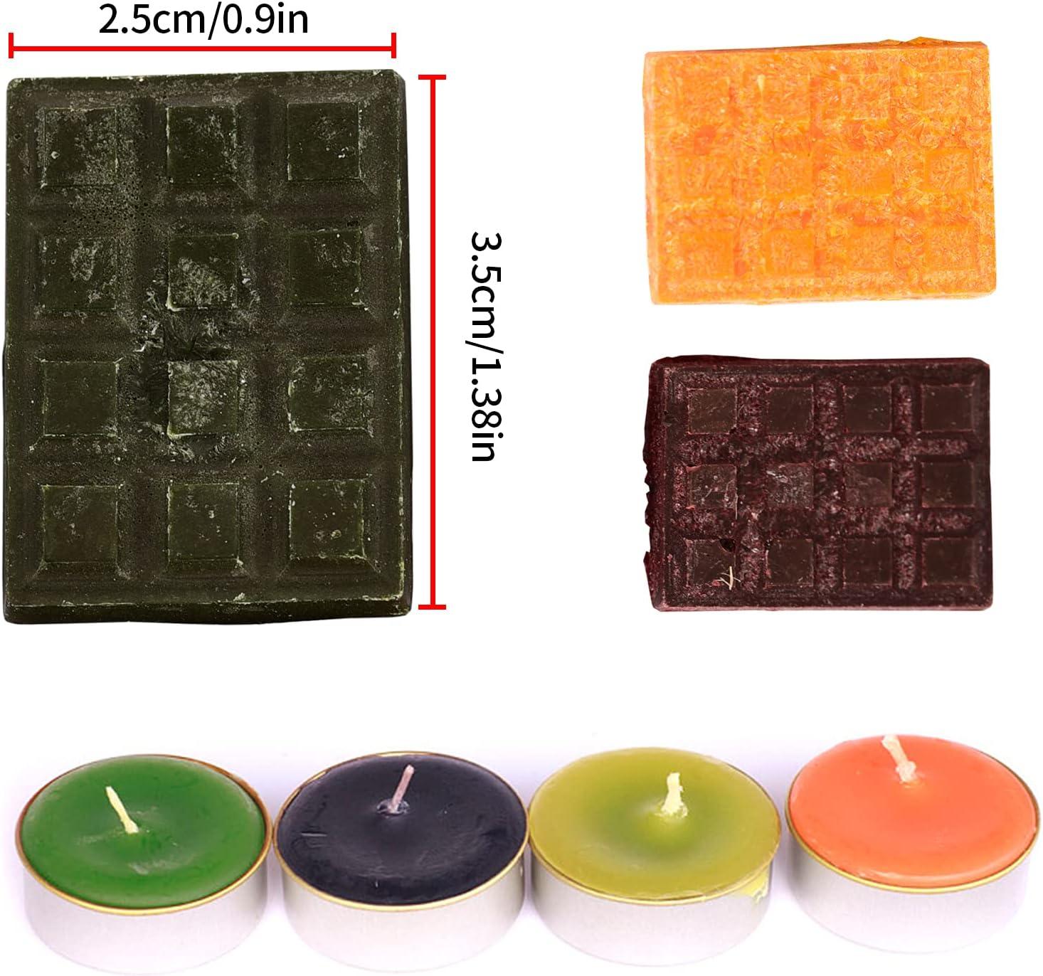 Gift2U DIY Candle Dye - Candle Wax Dye Popular 34 Color Chocolate Shaped Wax  Dyes for Candle Making Soy Candle Color Dyes