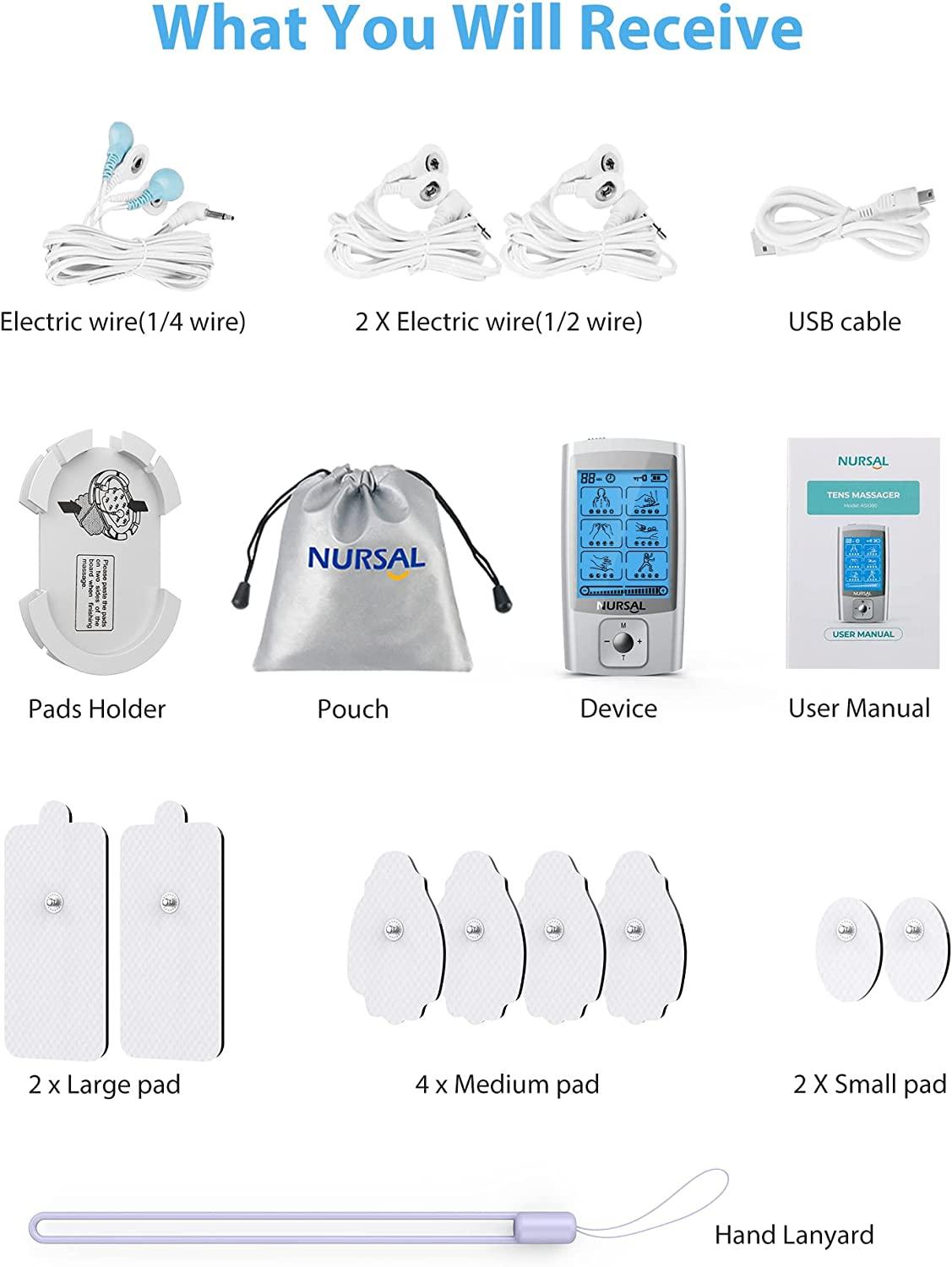 Usb Electric Low Frequency Current Pulse Massager Pads For
