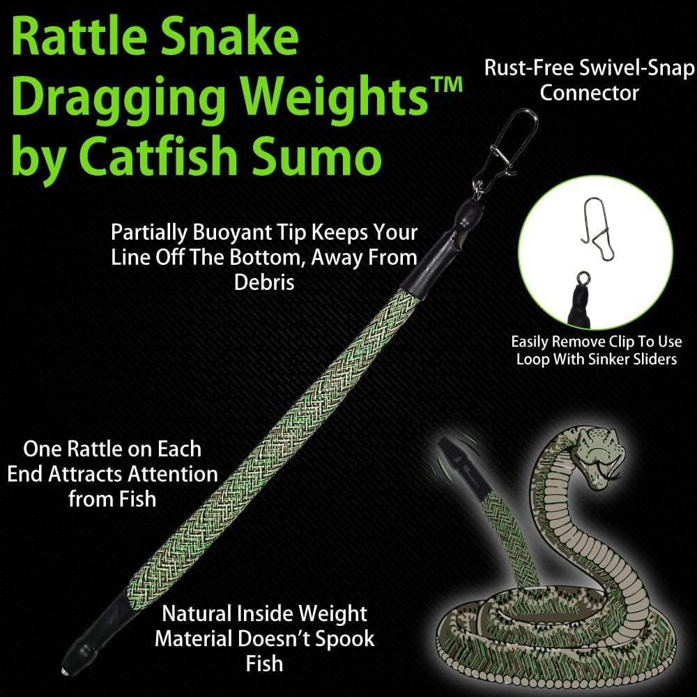 Rattle Snake Dragging Weights Snagless Sinkers for Dragging