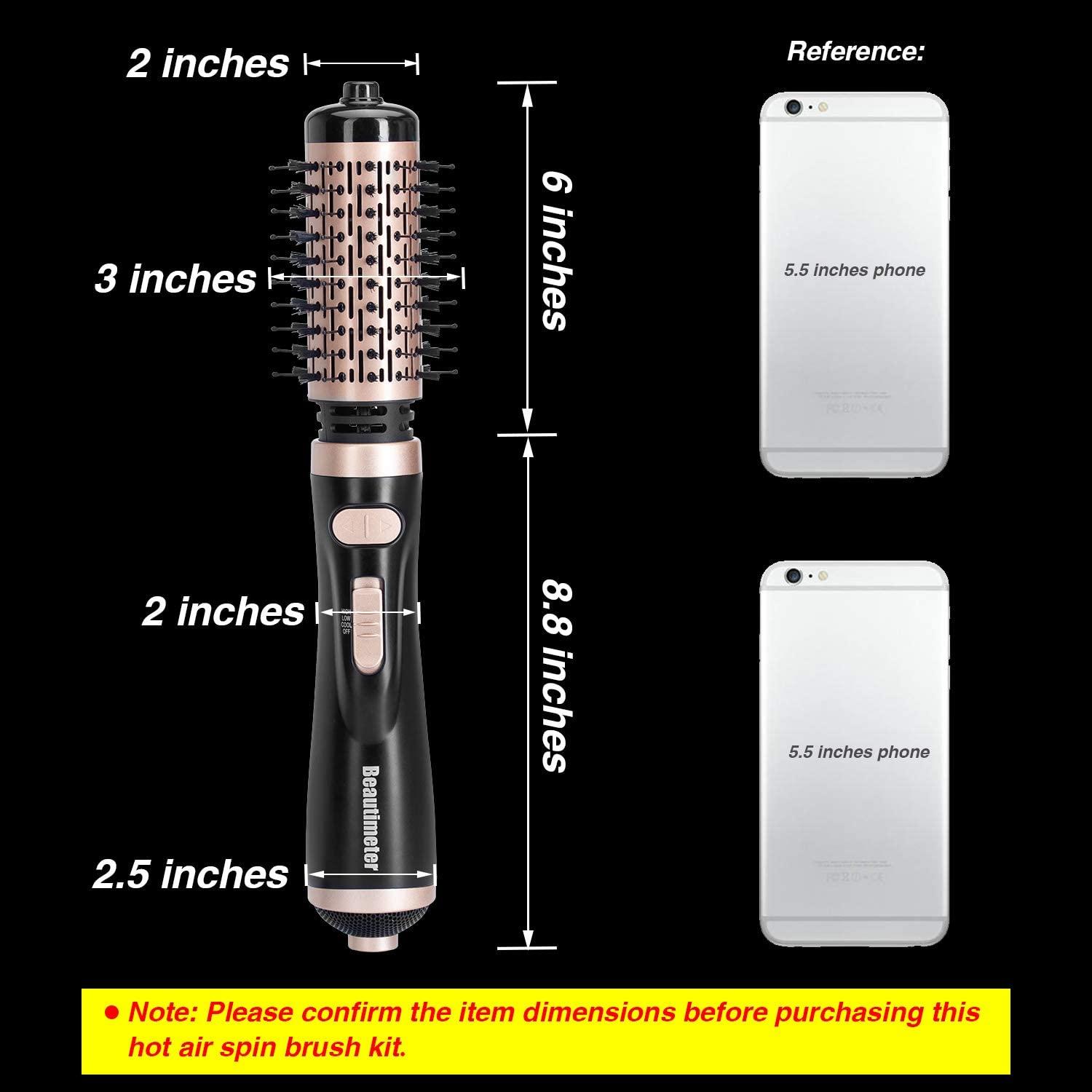Beautimeter 3in1 Hair Dryer Brush Kit for Styling and Frizz Control