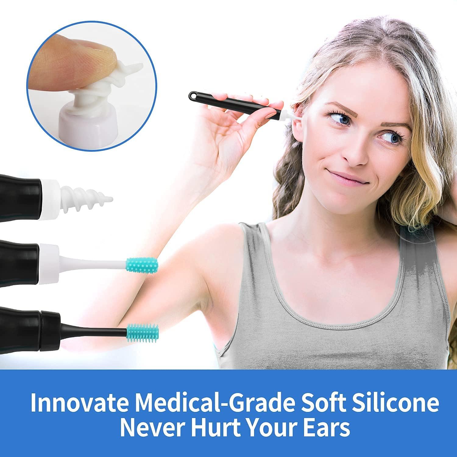 QGripsEarwaxRemover Ear Wax Removal Tool Silicone Ear Cleaner Safe