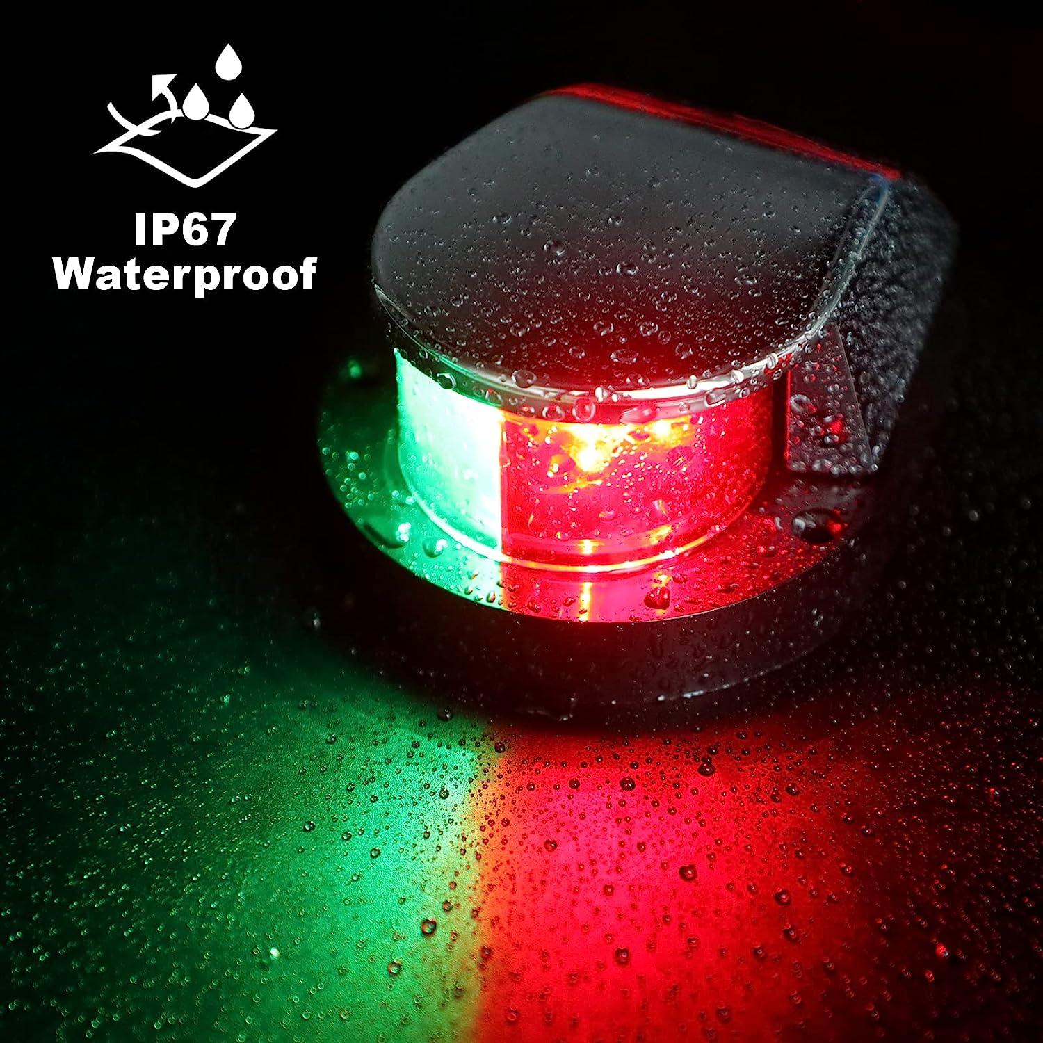 Obcursco Boat Navigation Lights, Marine LED Navigation Light, Boat LED Bow Light. Ideal for