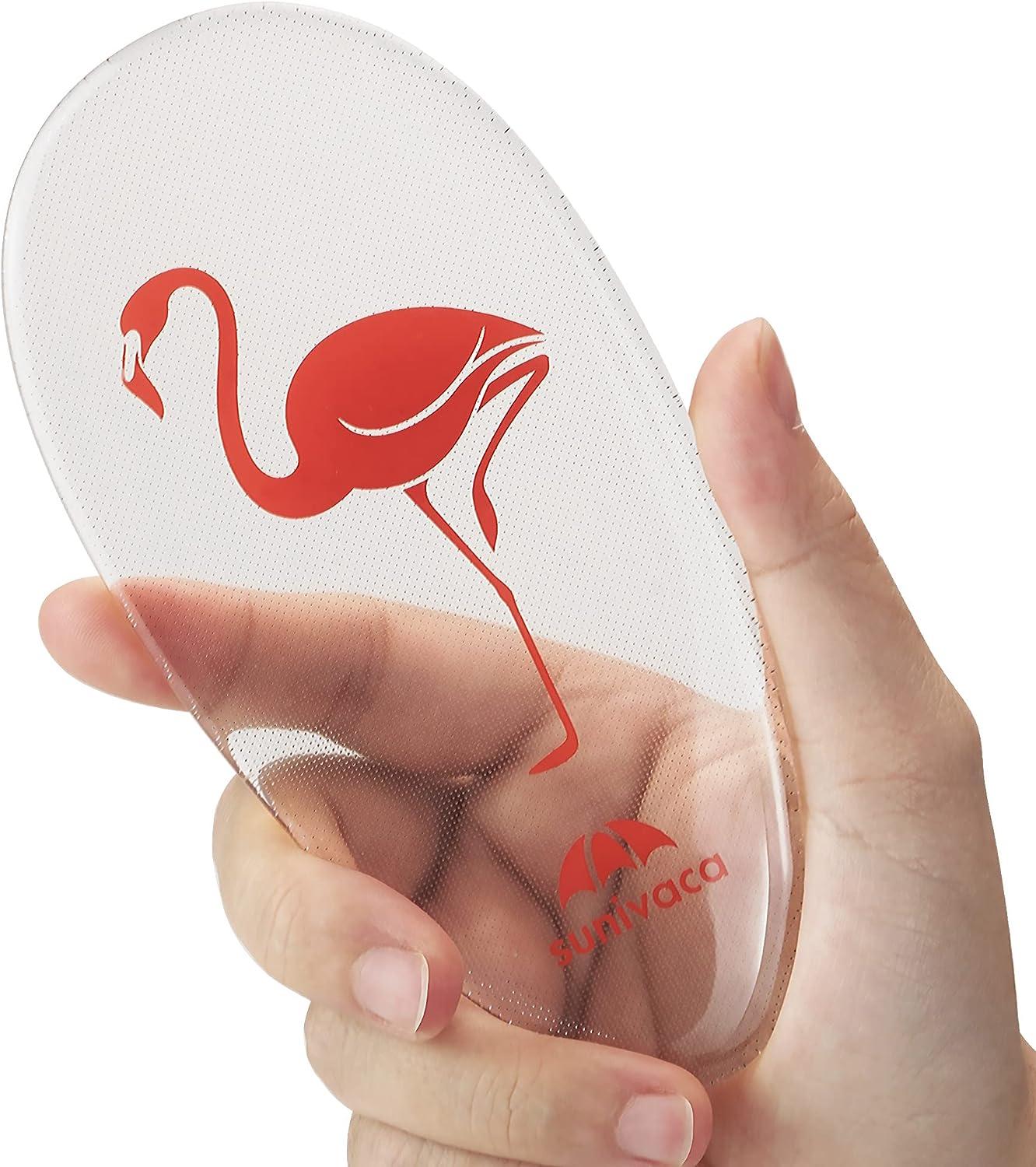 Sunivaca Glass Foot File Callus Remover for Feet Flamingo Gifts