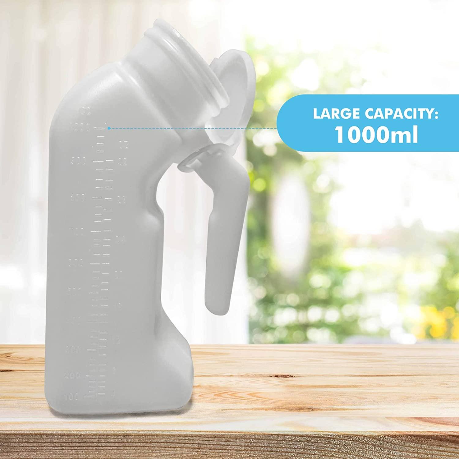 UNLICON Urinals for Men Elderly 1000ml Portable Male Urinals Plastic