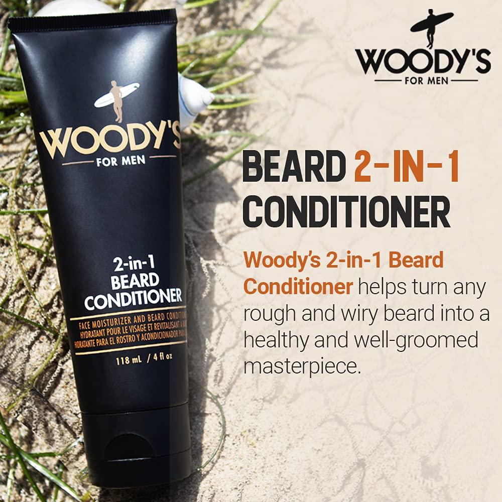 Woody's 2in1 Beard Conditioner, Softens and Conditions Dry, Coarse