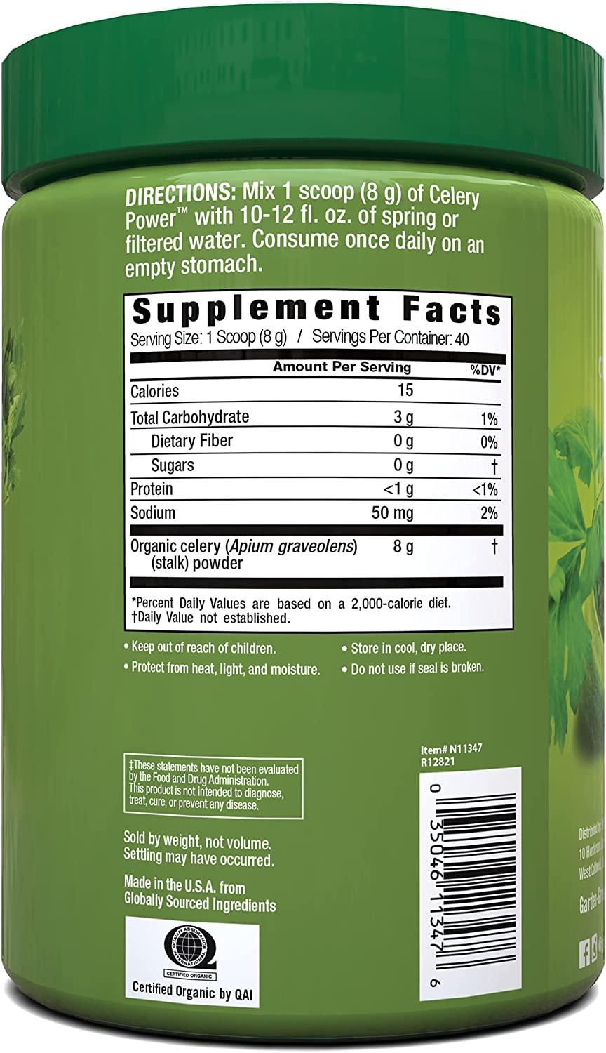 Garden Greens Celery Power, Supports Healthy Digestion, No Flavor, 11.3