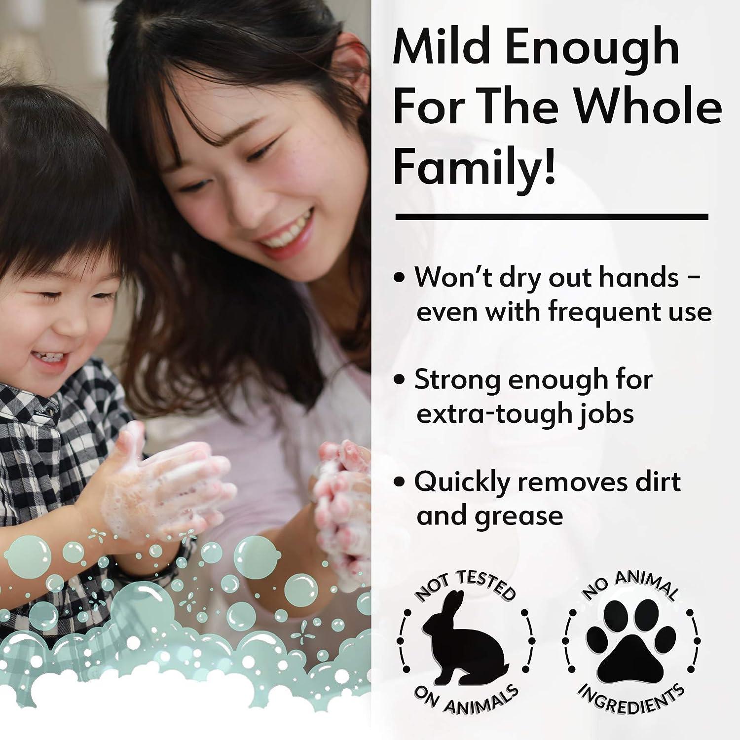 Shikai Very Clean Liquid Hand Soap Removes Tough Grease & Dirt Yet