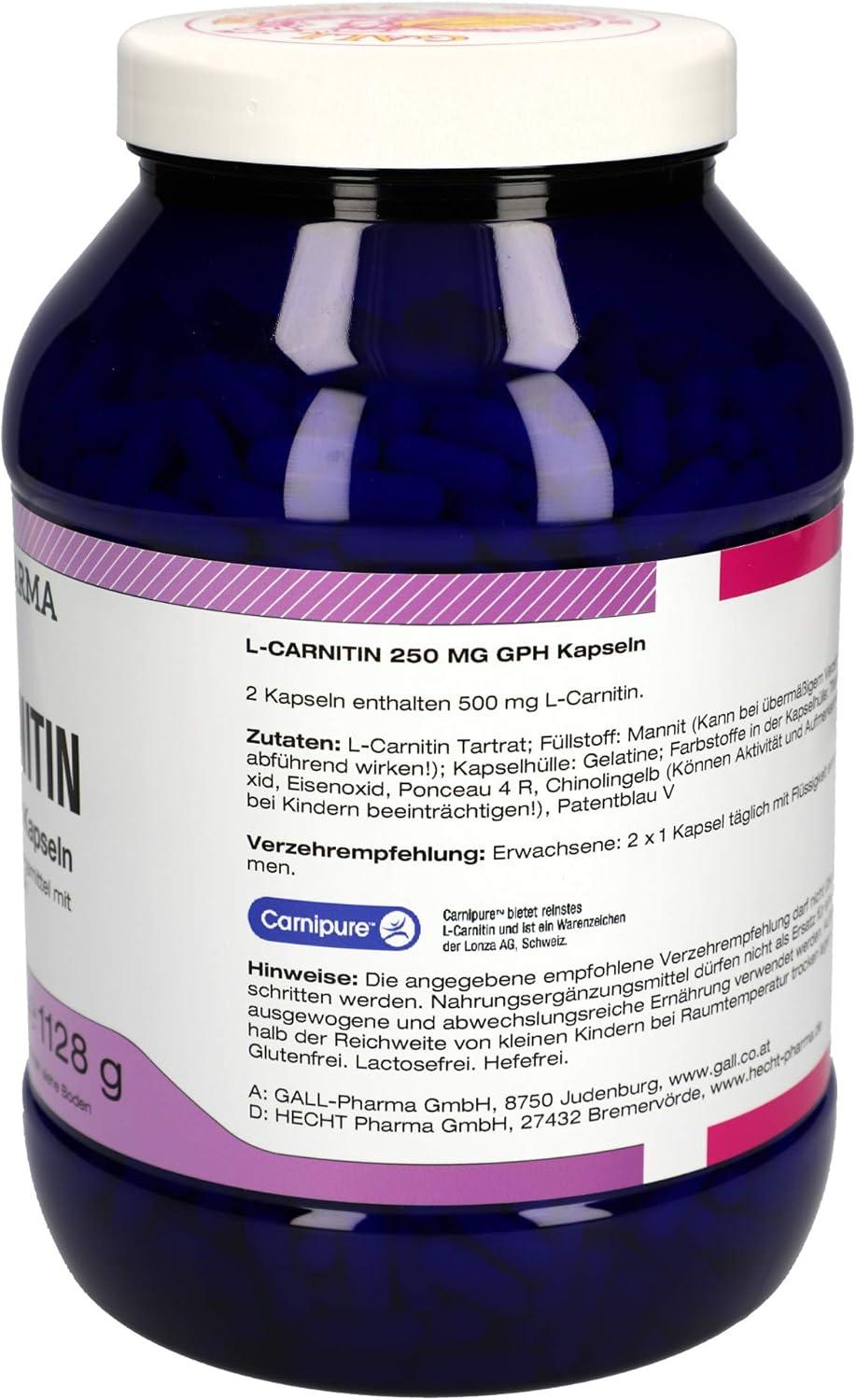 l carnitine 1750 Buy Gall Pharma L-Carnitine 250 mg GPH Capsules